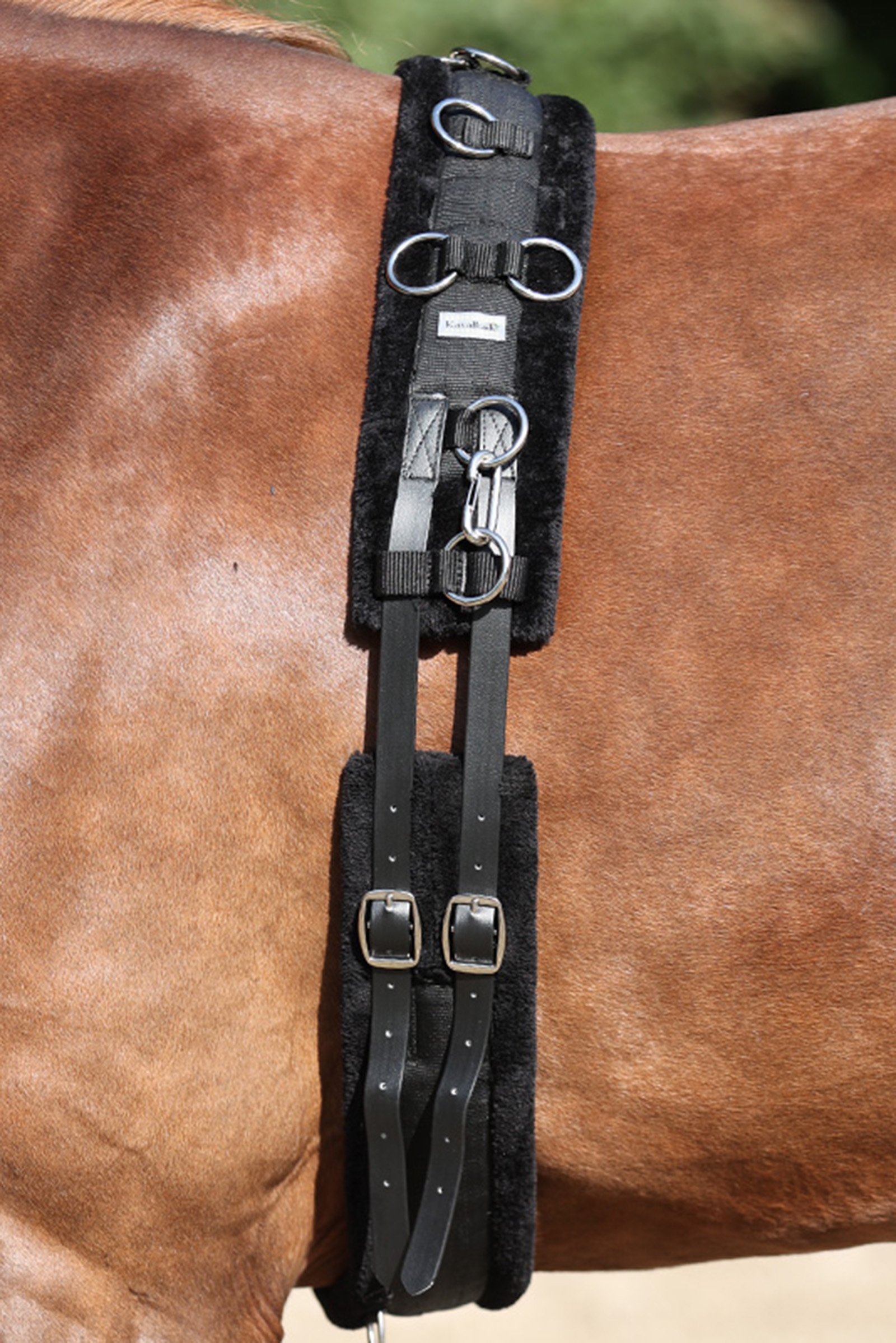 Sottopancia da affondo Kavalkade con finta pelliccia