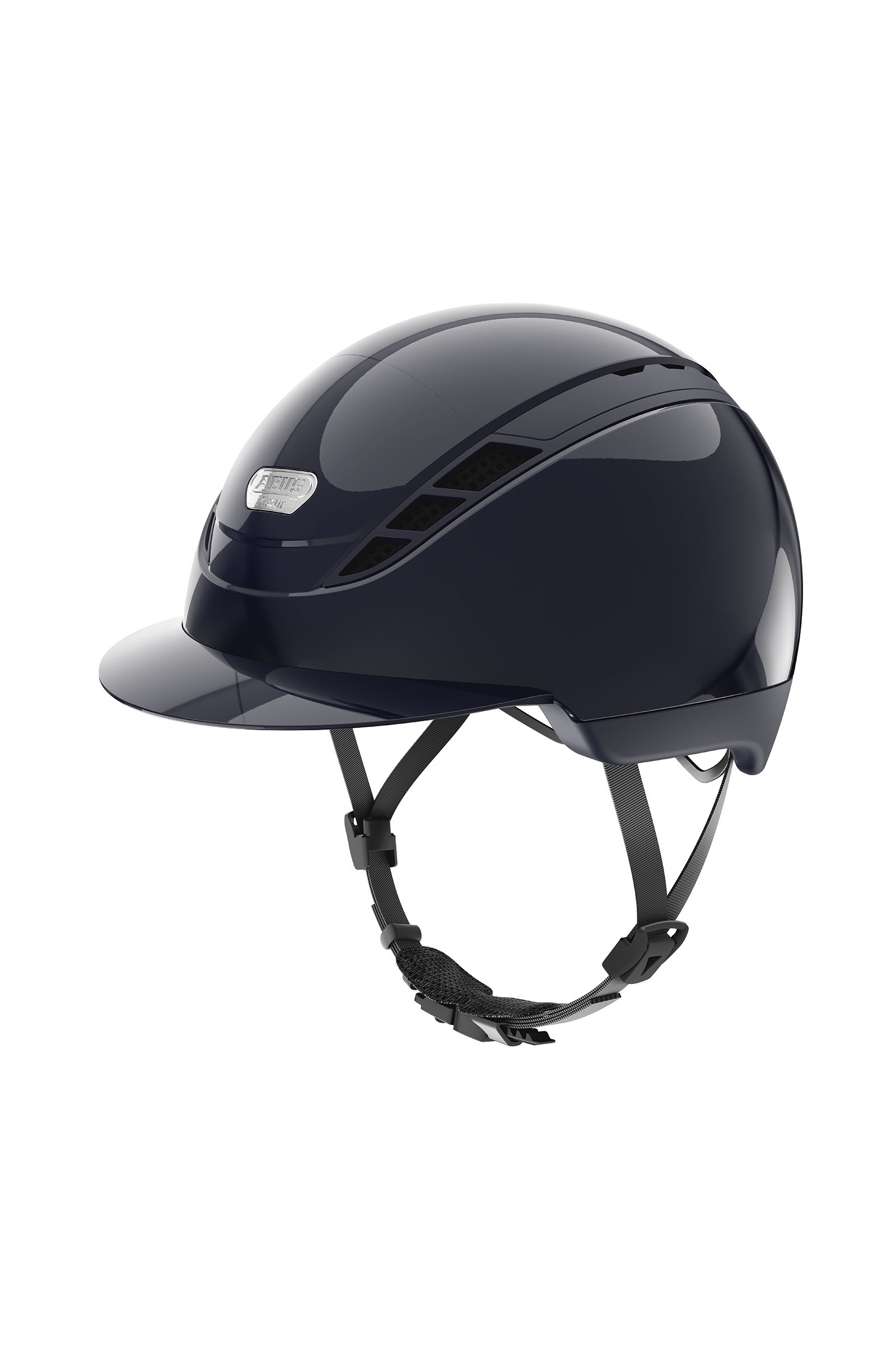 Dark Blue/ Shiny Abus Pikeur AirDuo Casco da equitazione, XS