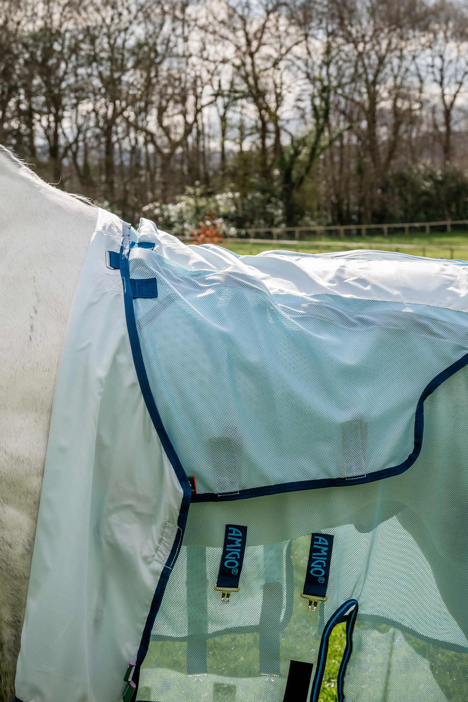 Horseware Amigo Bug Buster coperta anti-mosche con parte del collo staccabile