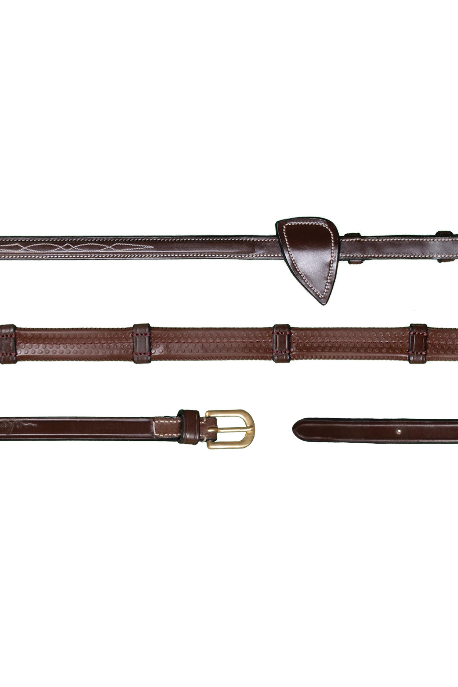 Dy'on D-Collection redini in gomma 13 mm con 7 fermate in cuoio  