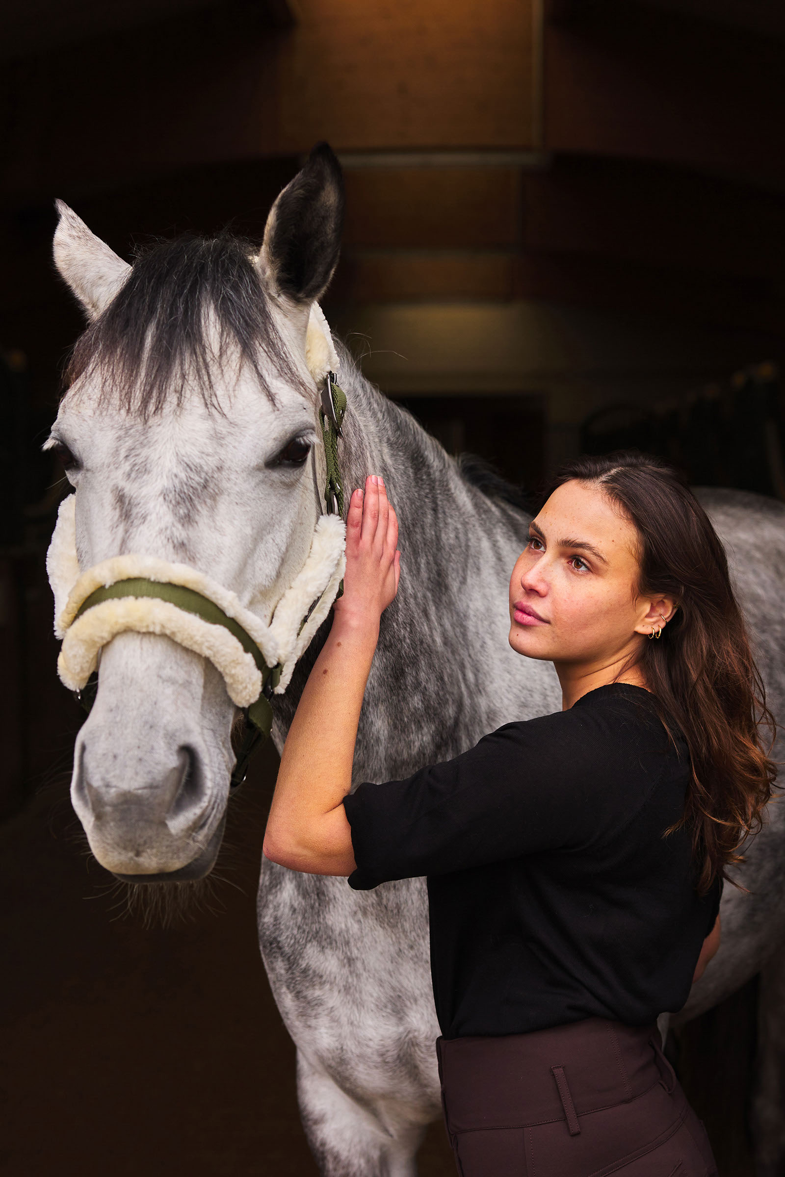 Horze Cavezza Marquess con fodera in pelliccia sintetica