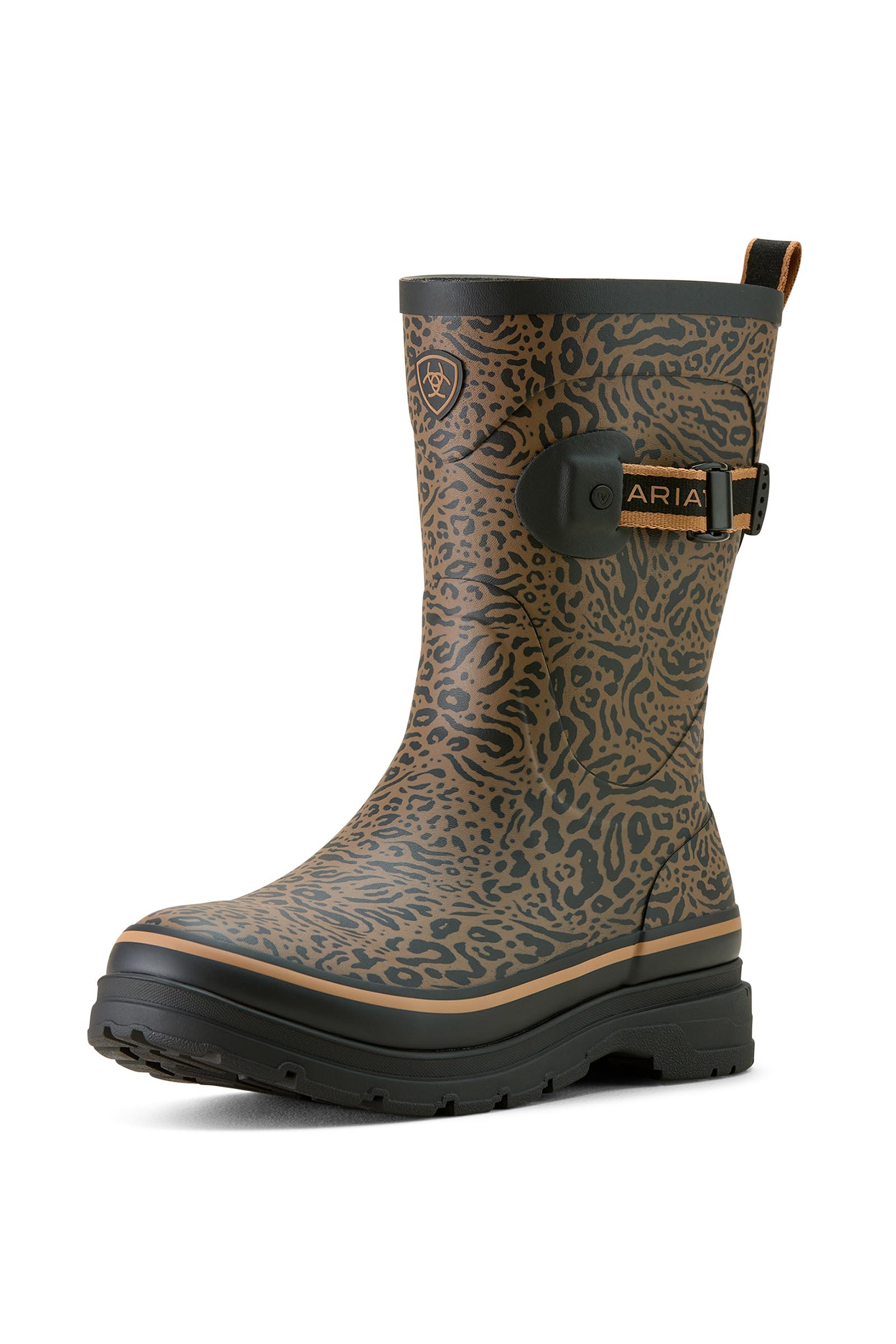 Ocelot Print Ariat Kelmarsh Mid Stivali in gomma donna