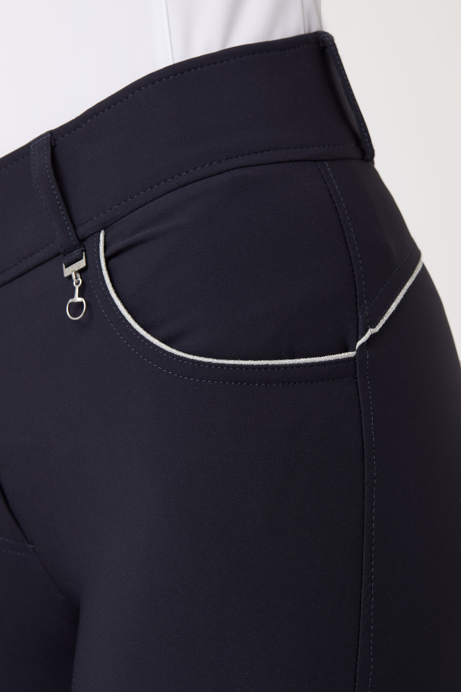 Horze Aubrey Pantaloni da equitazione a vita alta con full seat in silicone da donna