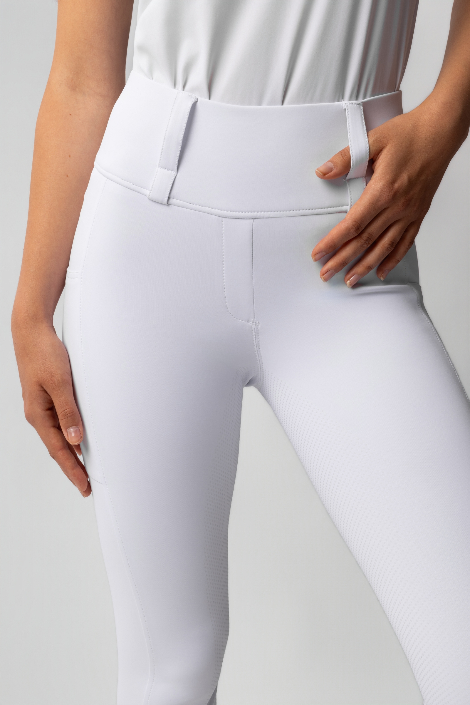 Horze Anya leggings da equitazione donna con full seat in silicone UPF 50+