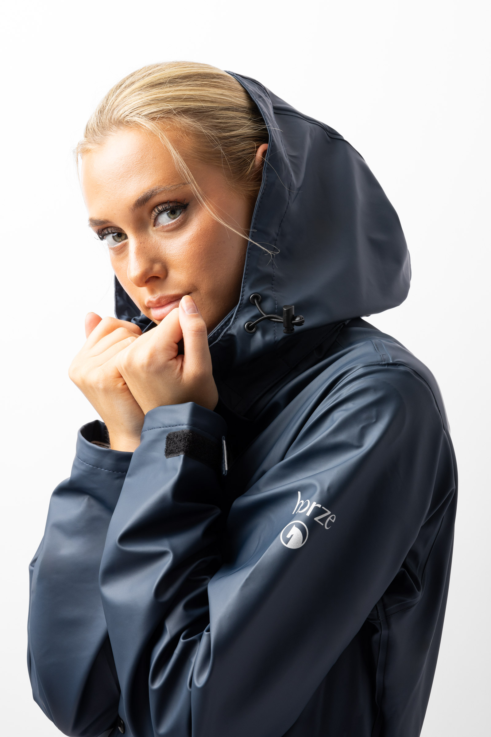 Horze Hazel Impermeabile lungo da equitazione con spacchi da donna