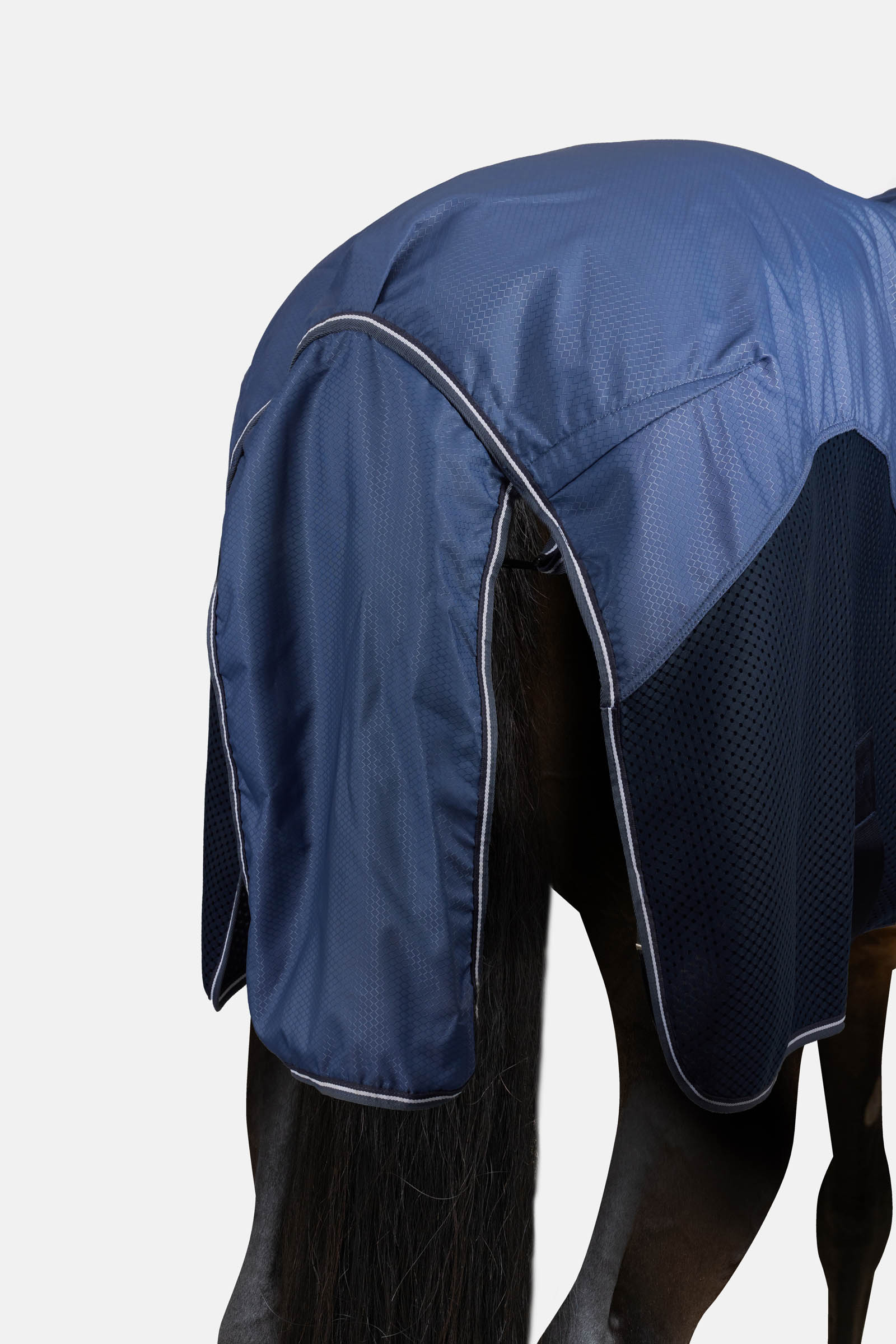 Horze Aircool 3D coperta da paddock antipioggia con collo staccabile
