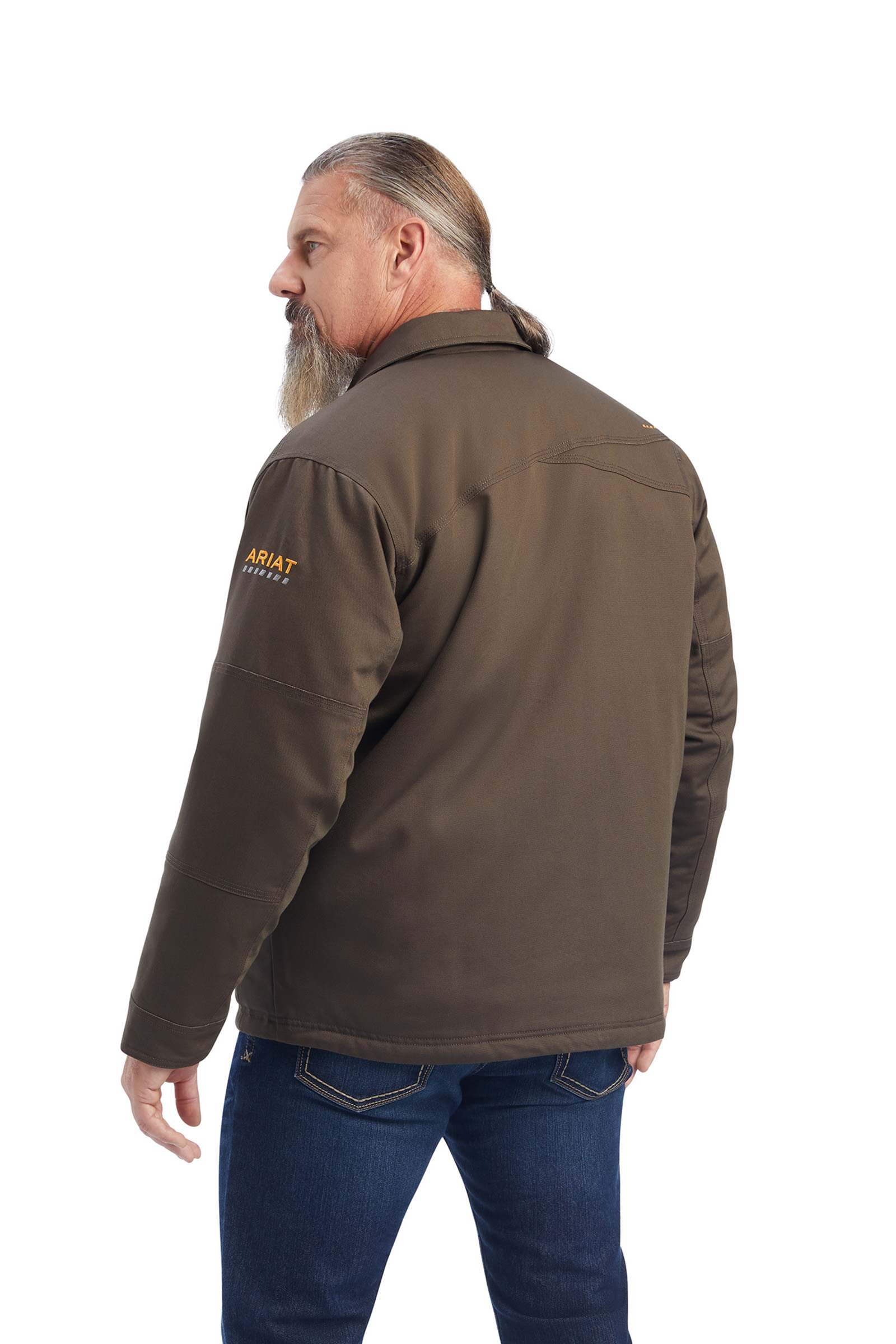 Ariat Rebar DuraCanvas Cappotto da uomo foderato in sherpa