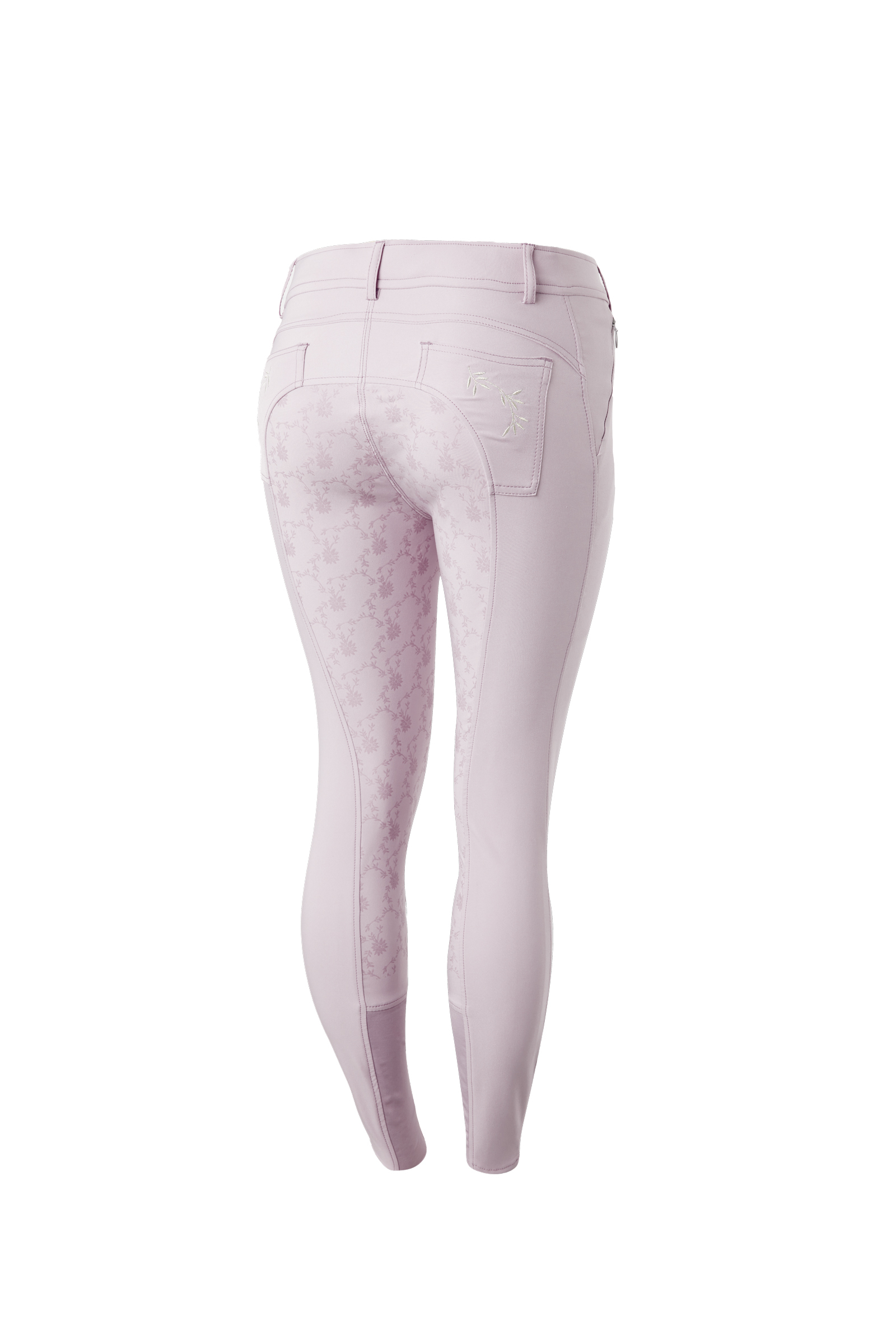 Horze Kaitlin Pantaloni da equitazione con full seat e dettaglio floreale da donna