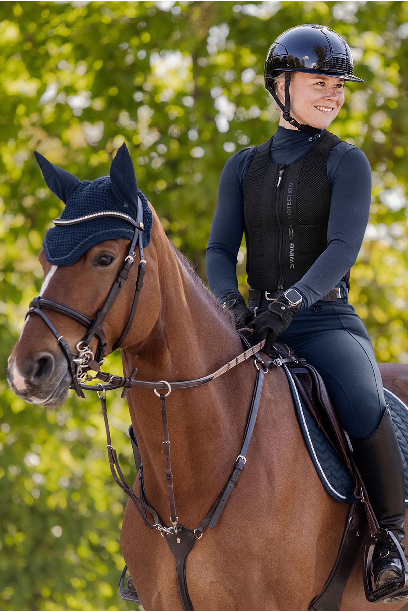 SWING H24 Lady Glossy casco equitazione donna