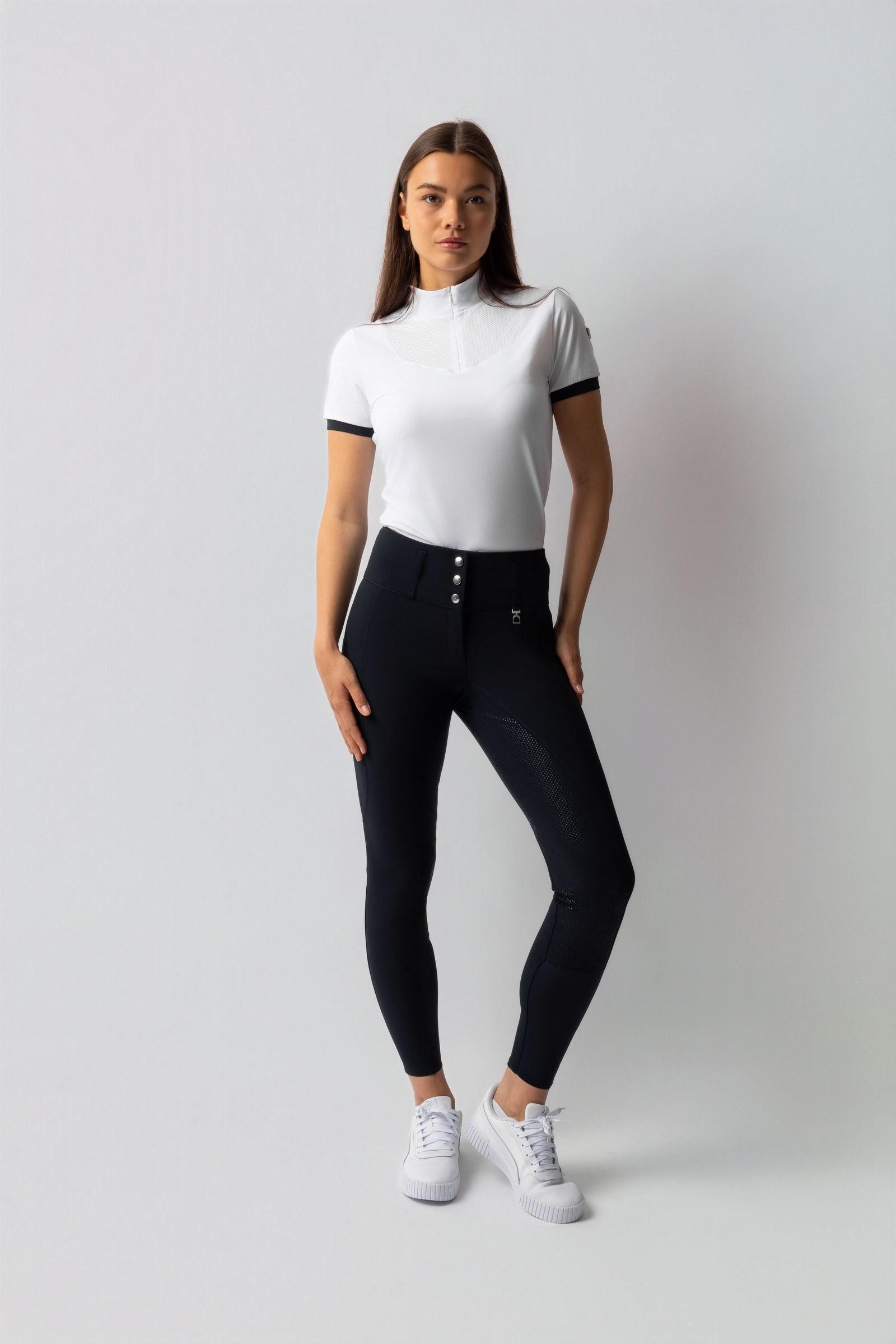 Horze Leonie pantaloni da equitazione donna con full seat in silicone UPF 40+