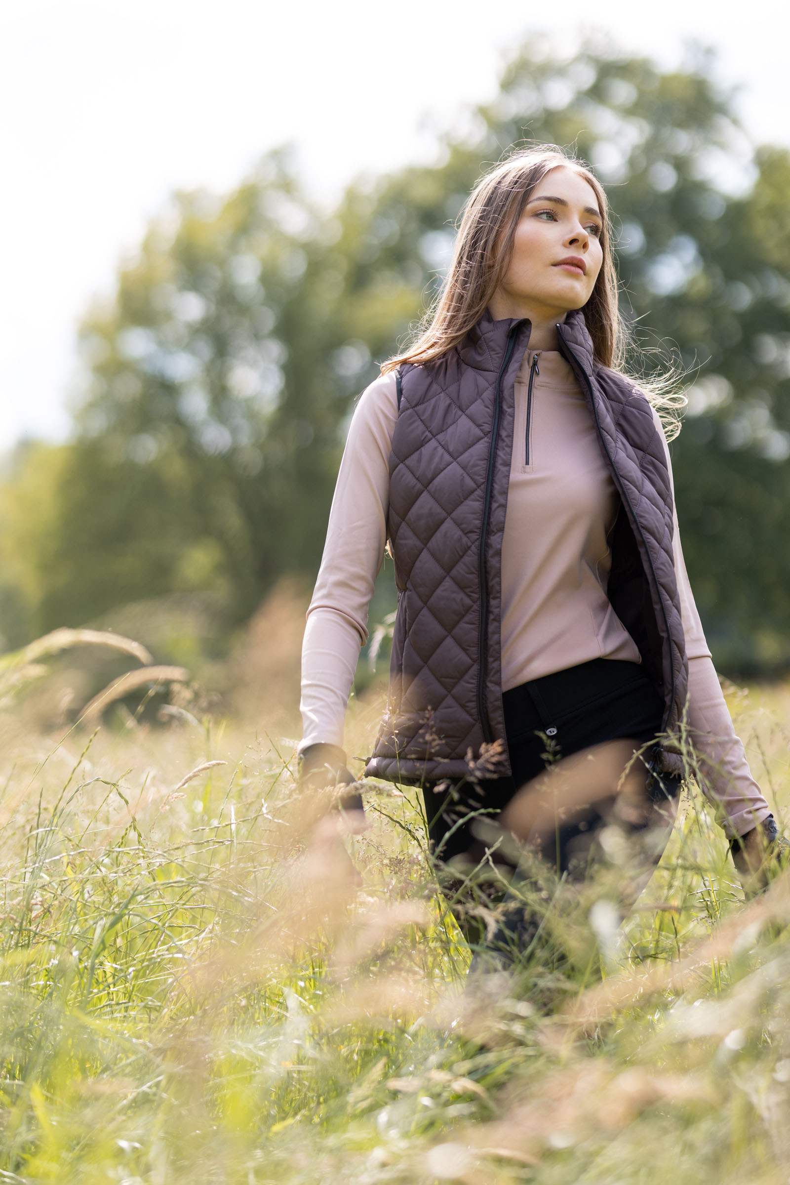 Gilet da equitazione imbottito da donna Horze Young Rider Naia