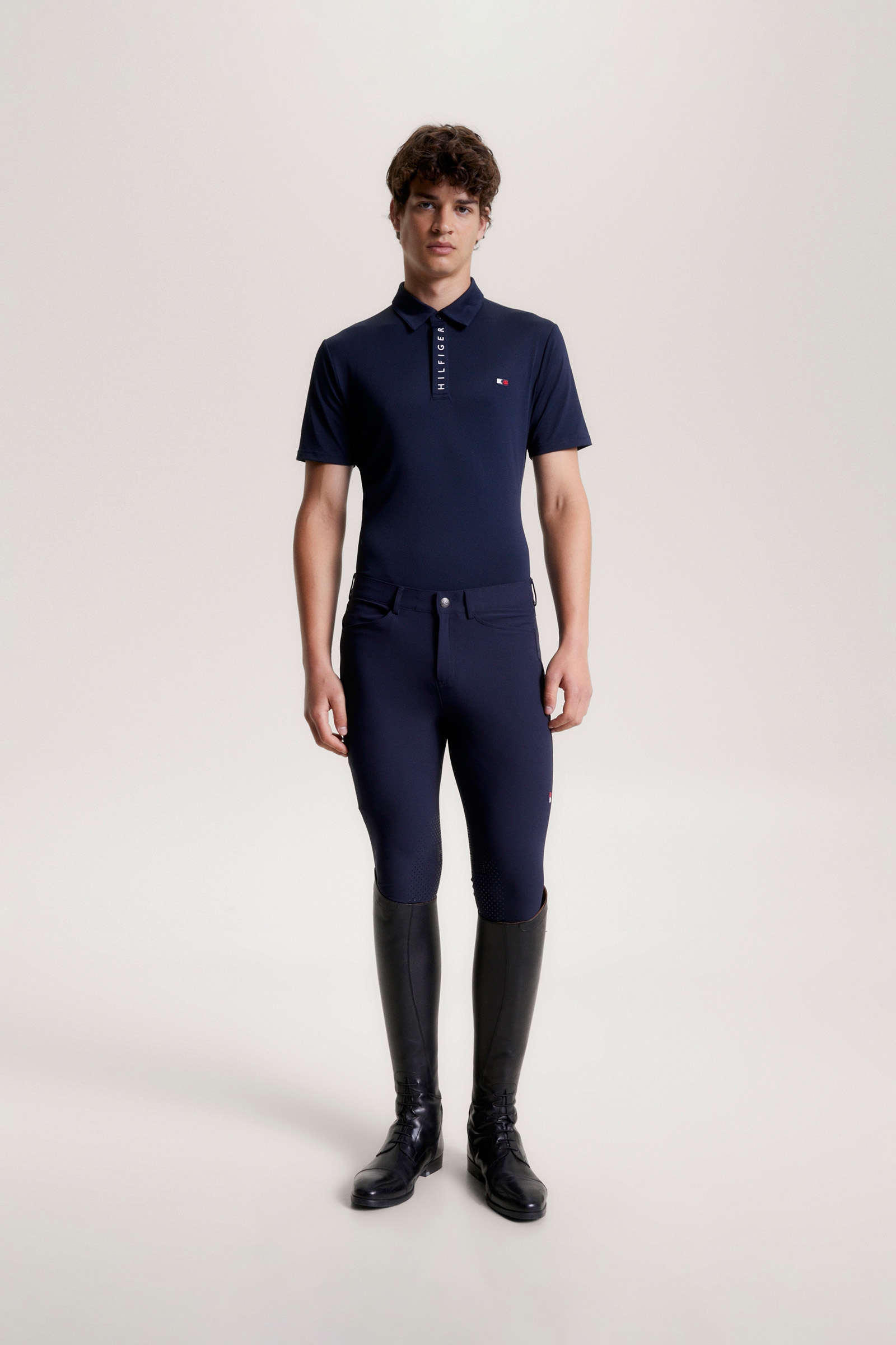 Polo Tommy Hilfiger Equestrian Harlem a maniche corte con logo