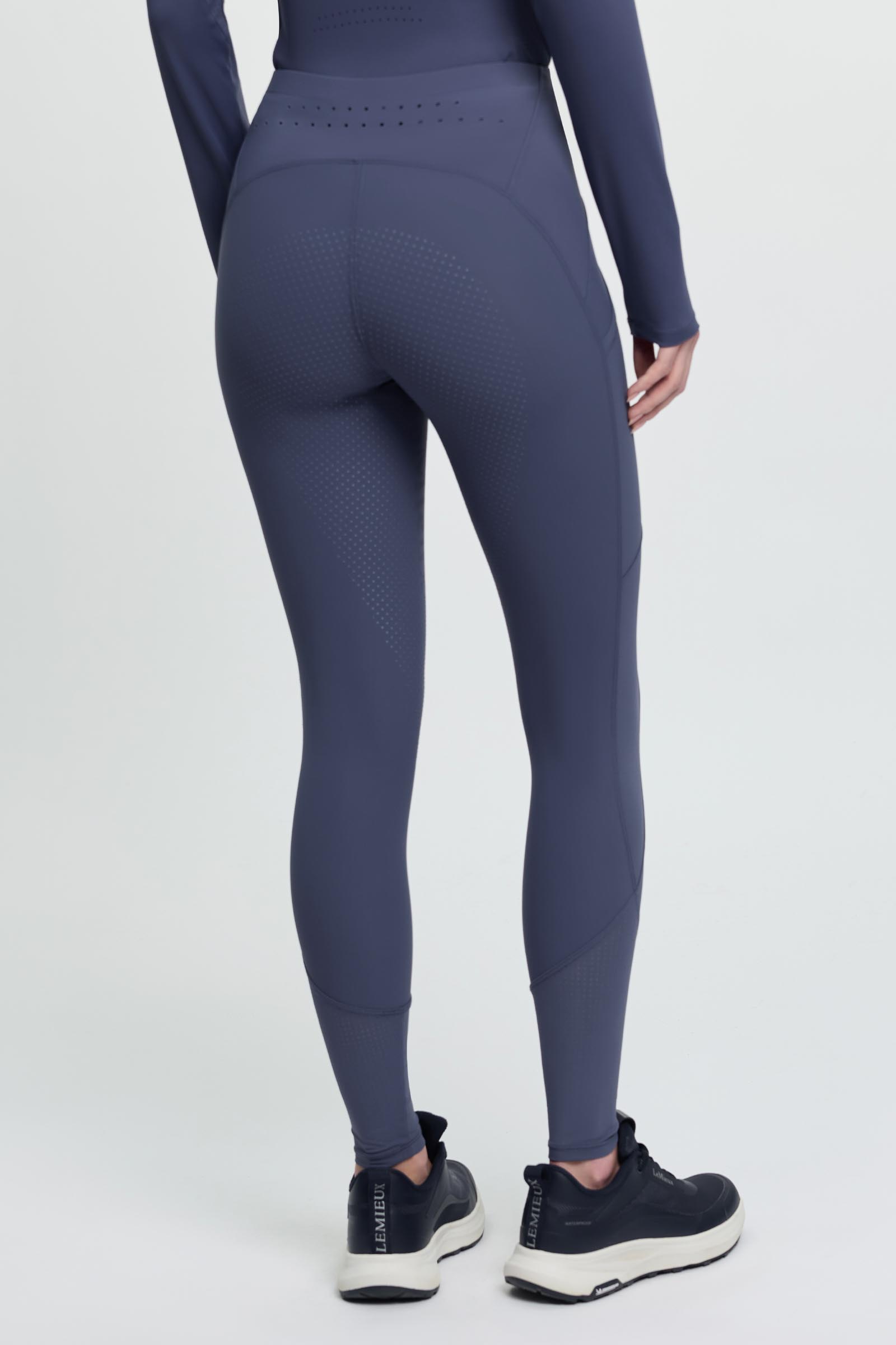 Shadow LeMieux Airflow pantaloni da equitazione donna pull on con seduta integrale