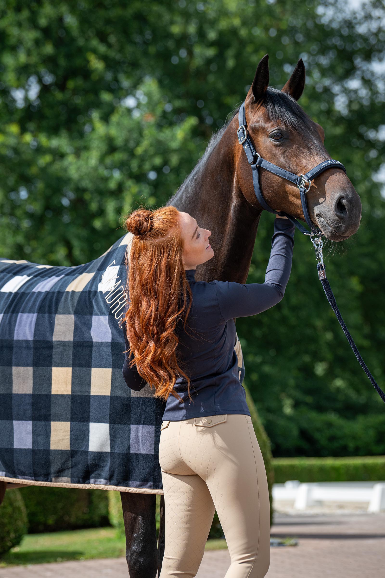 Eskadron Classic Sport SS26 Fleece Check coperta asciugatrice