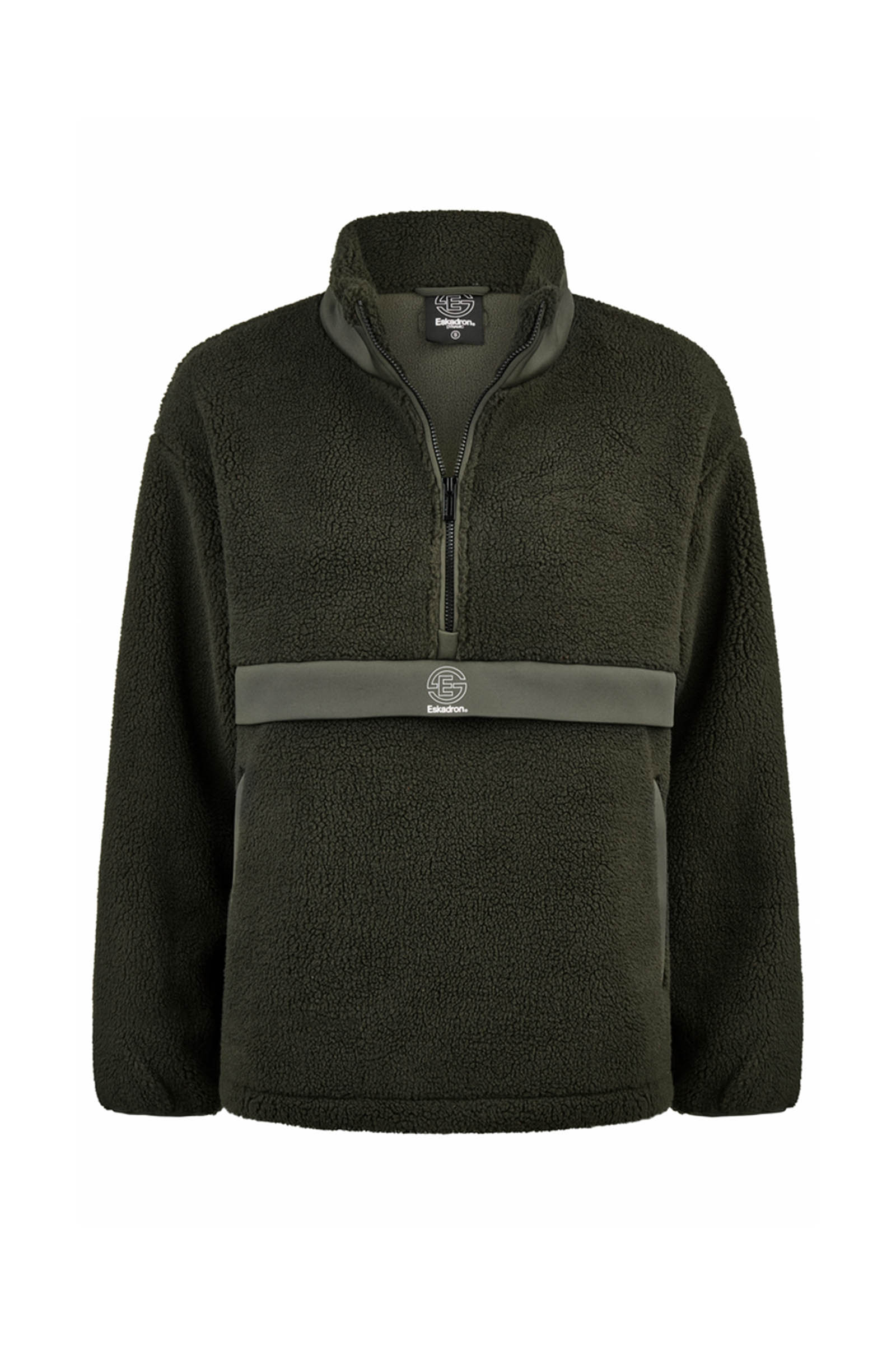 Eskadron Dynamics AW25 maglia con mezza zip in tessuto teddy