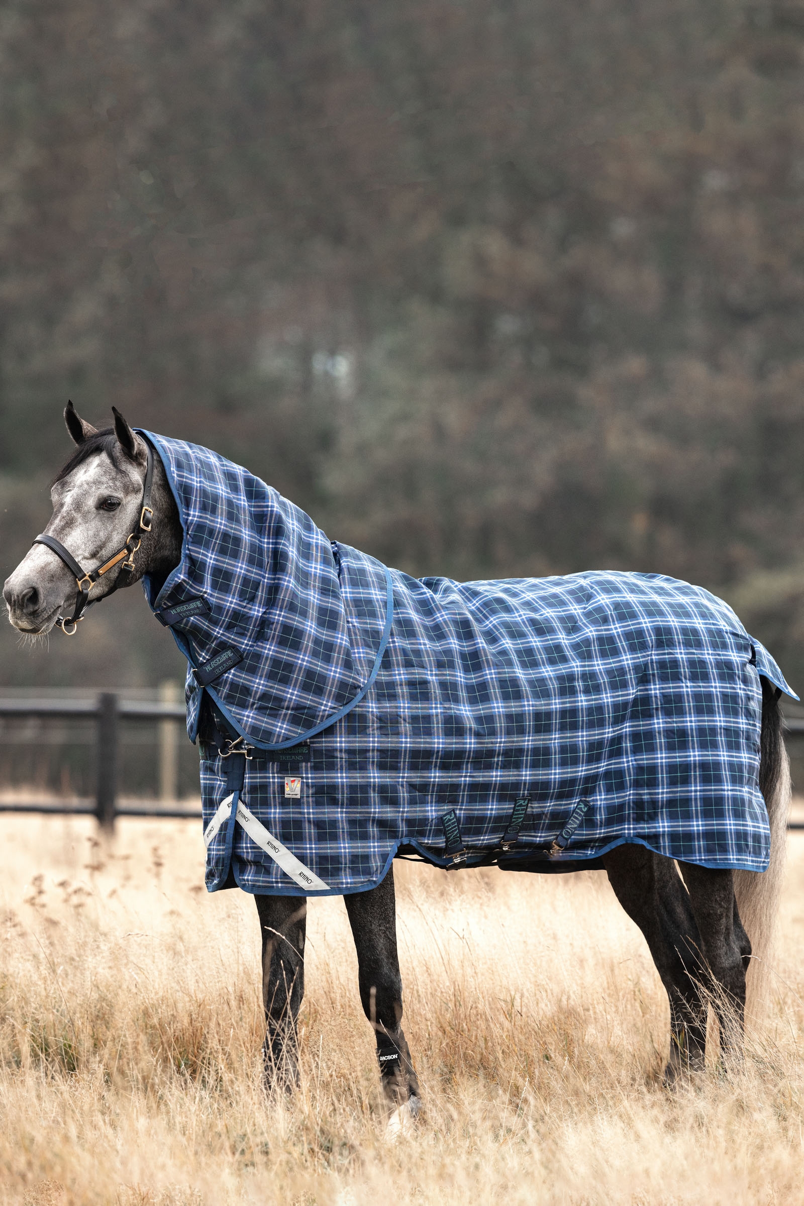 Horseware Rhino Plus Vari-Layer Coperta da turnout con collo rimovibile, 450 gr