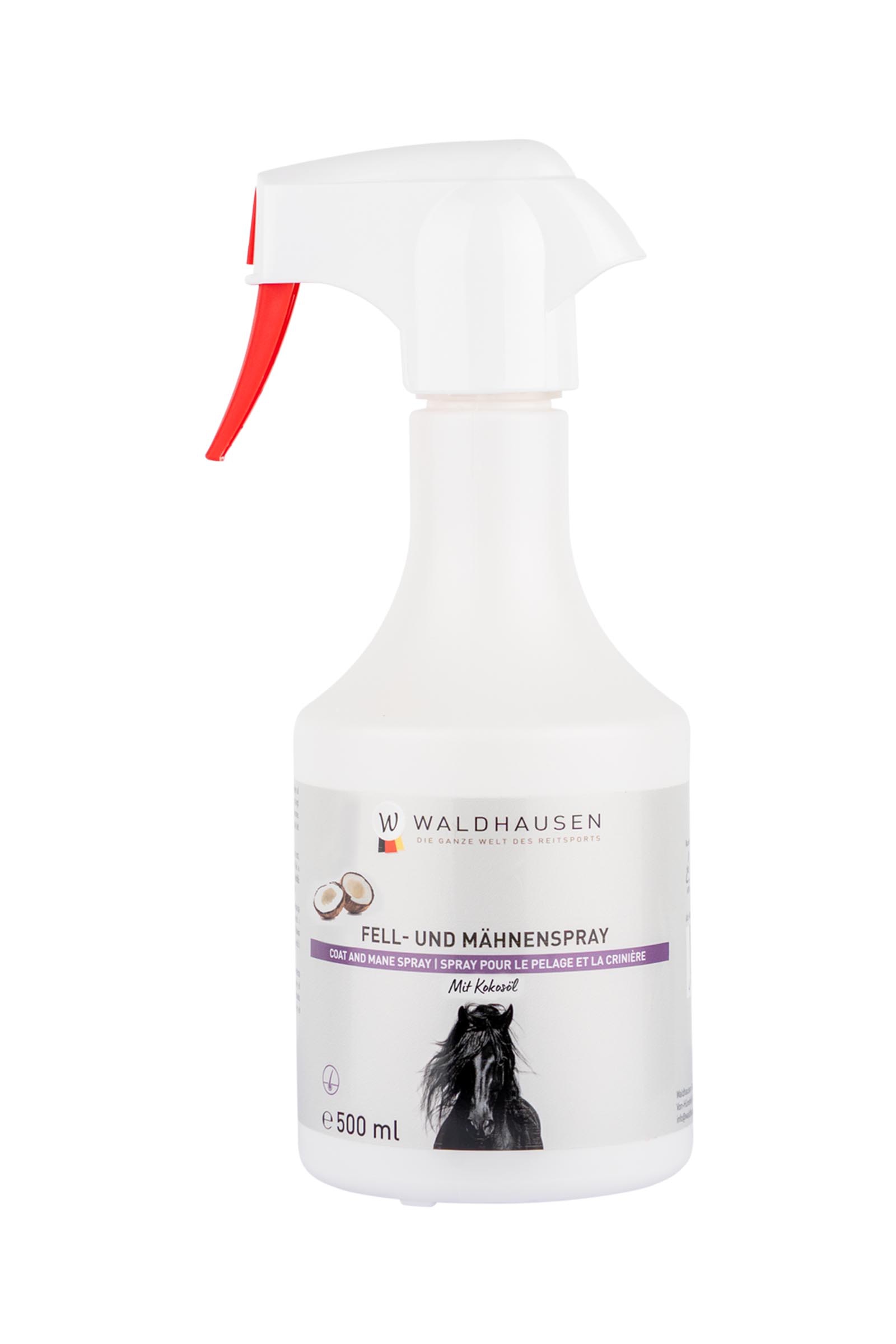 Waldhausen spray per manto e criniera con olio di cocco, 500 ml