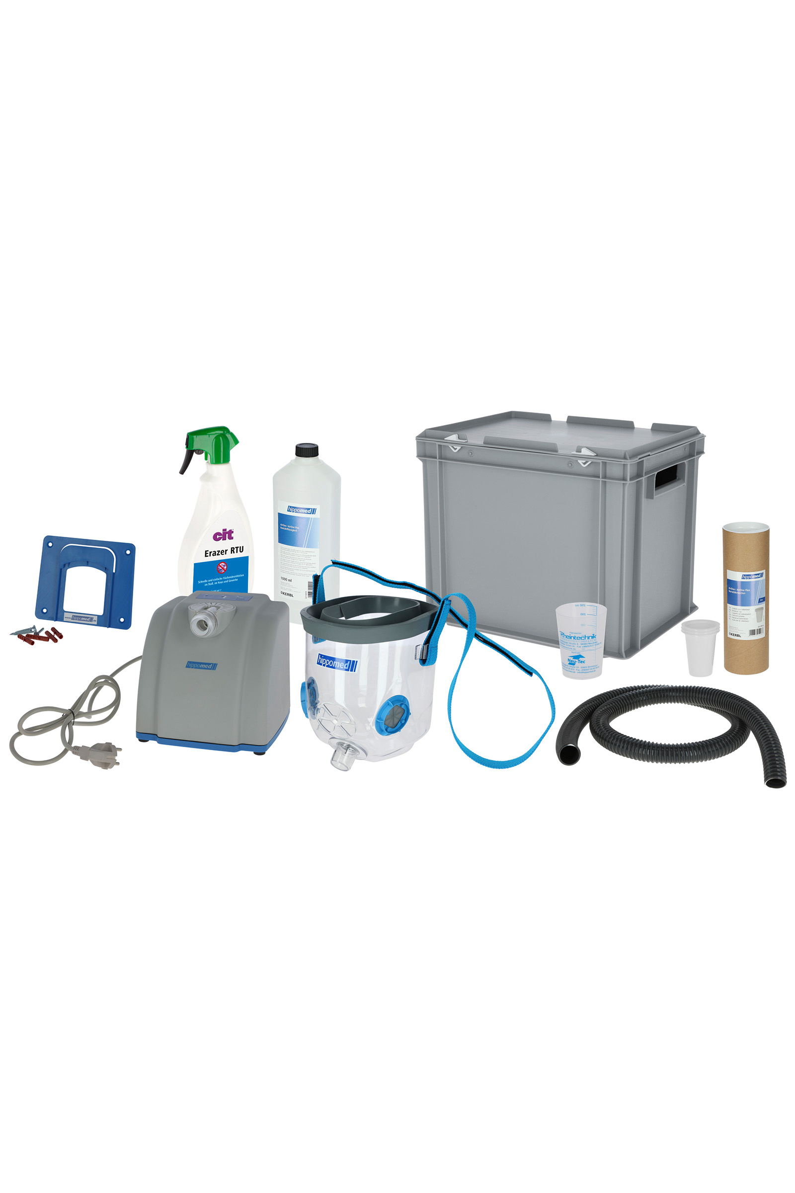 Hippomed AirOne Inalatore per ultrasuoni con maschera, per cavalli mezzosangue