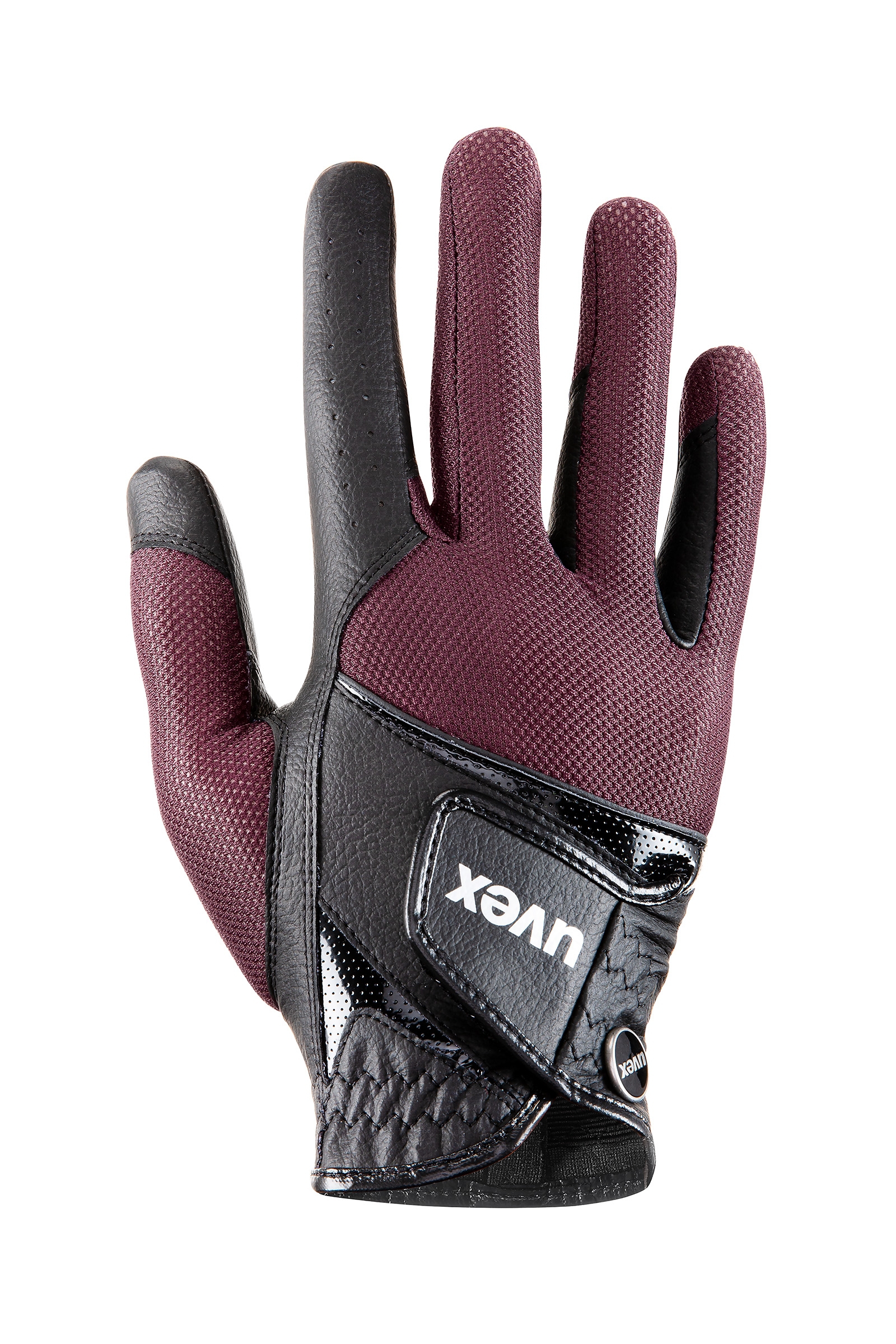 Black/ Bordeaux Guanti da equitazione Uvex sumair