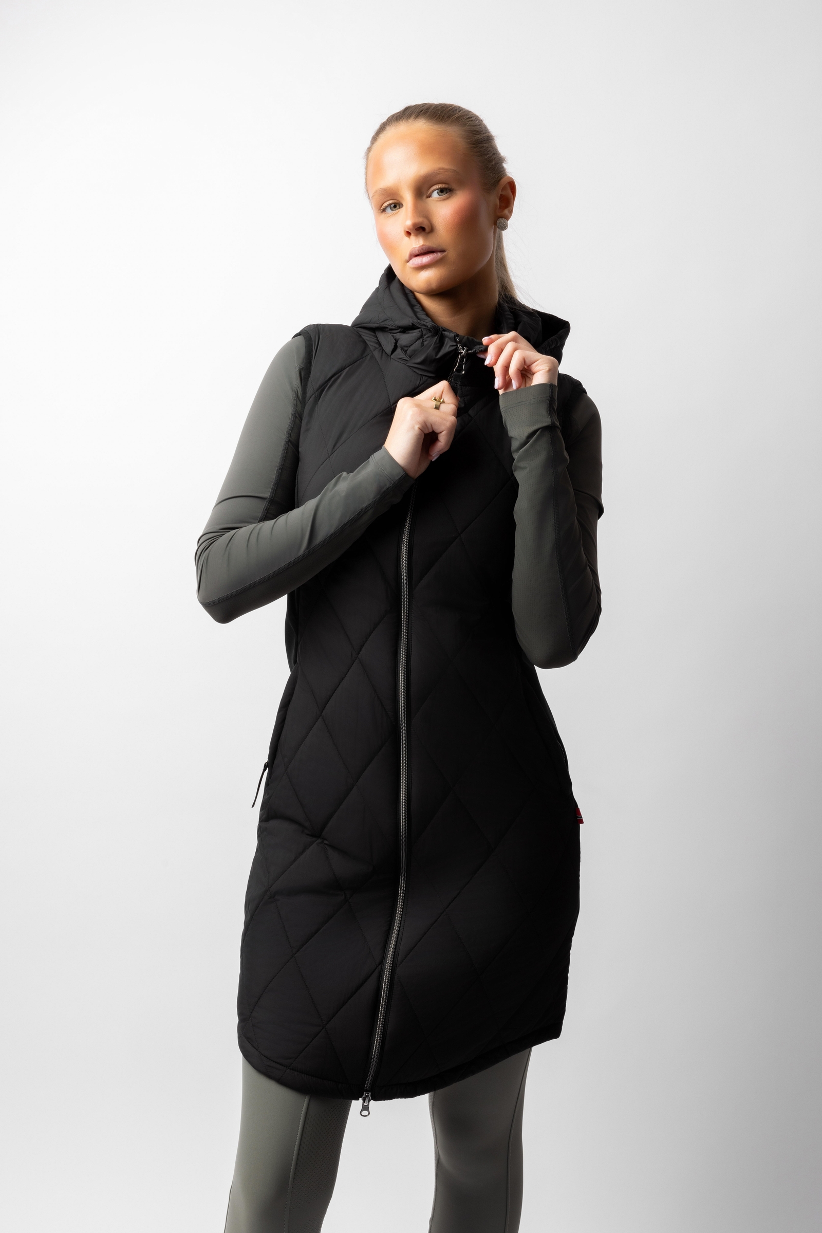 B Vertigo Agnetha gilet lungo imbottito da donna  