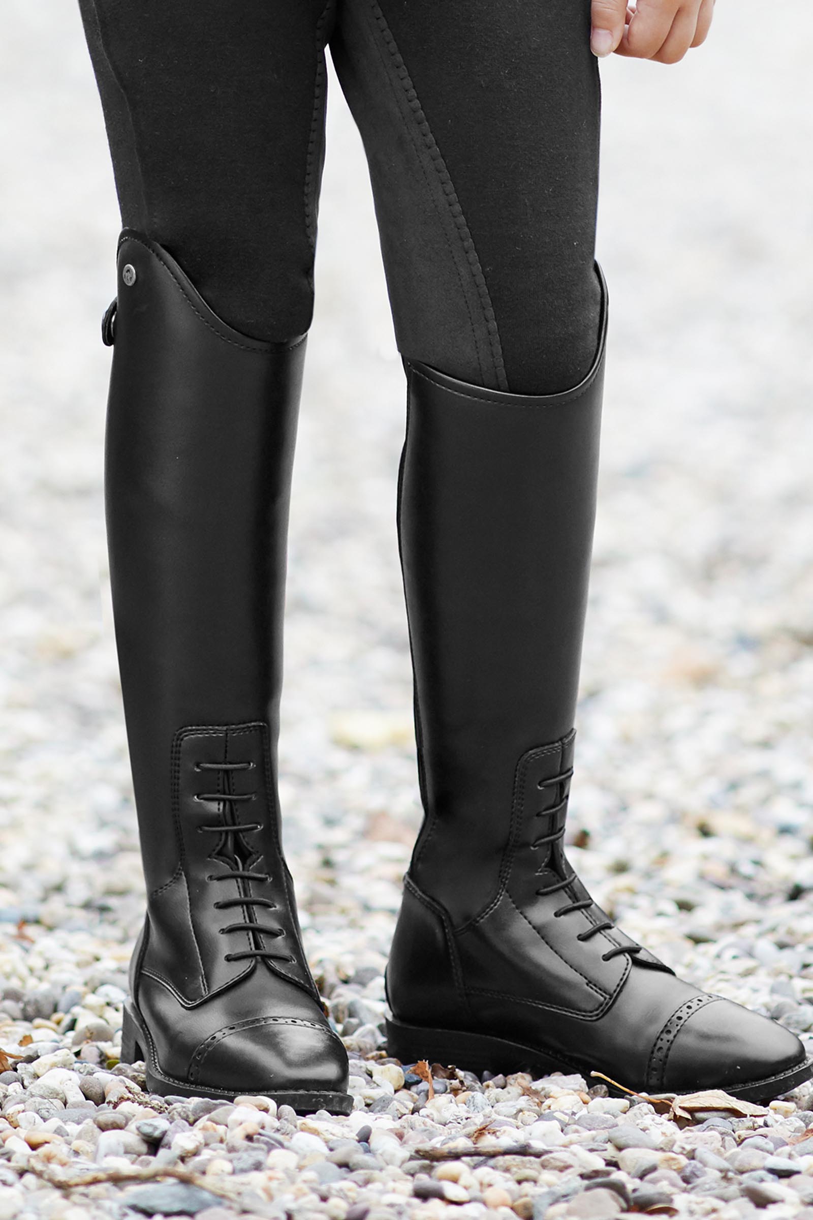 ELT Portland Stivali da Equitazione Bambini, Corto-Slim