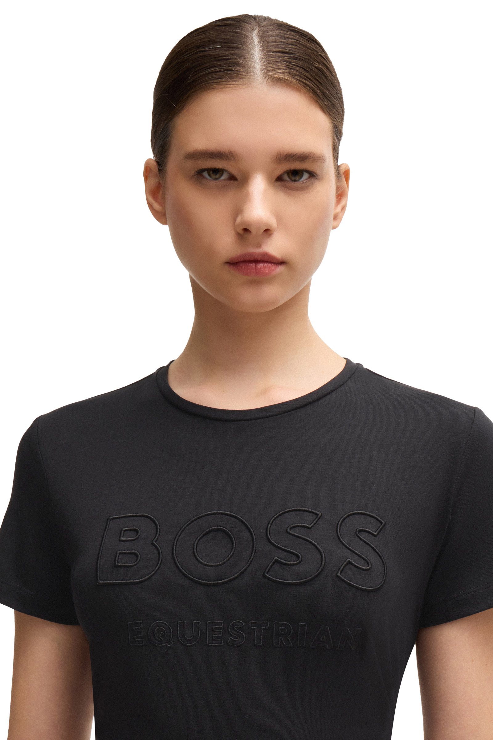 Boss Maya T-shirt da donna con ricamo