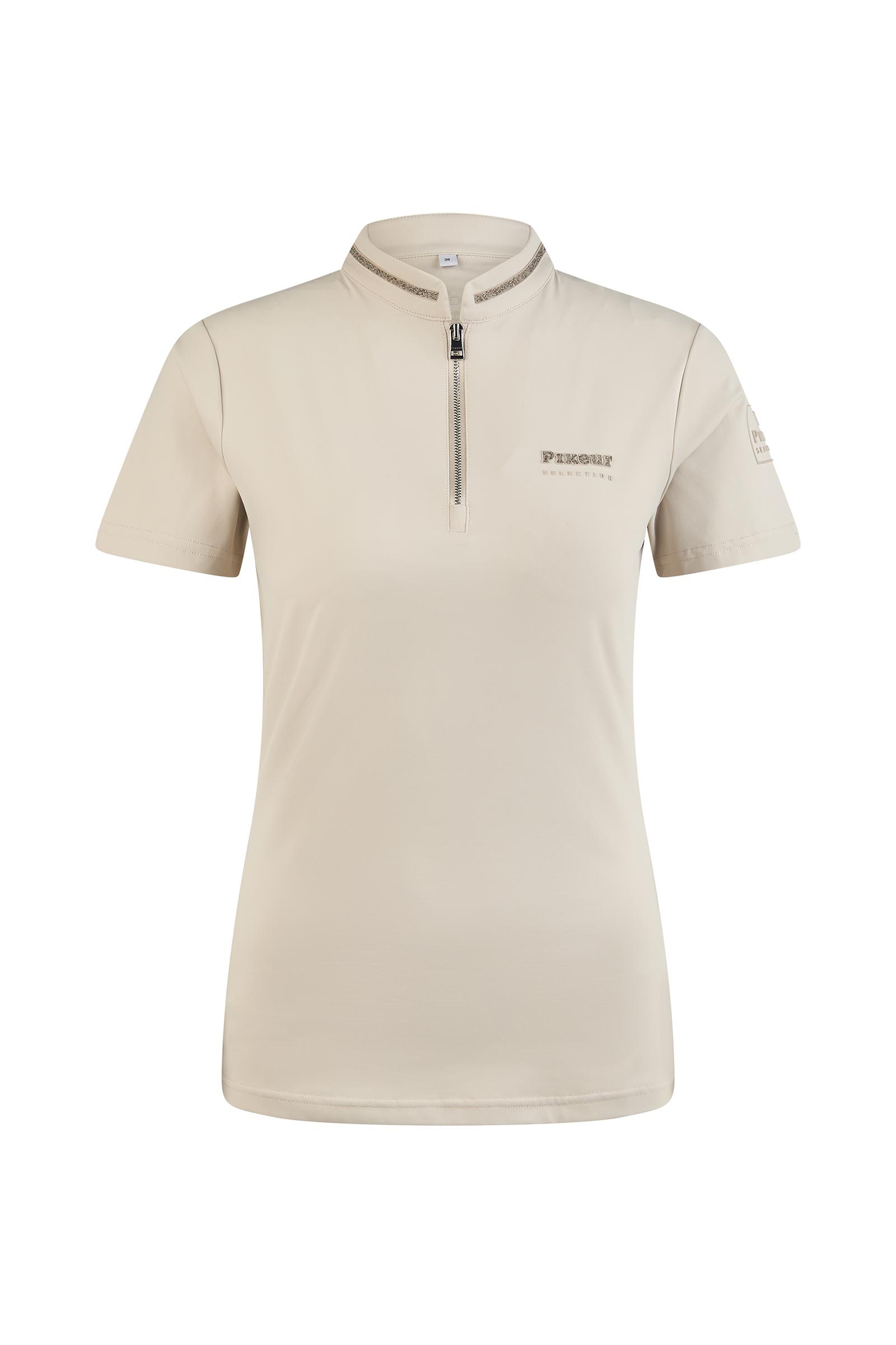Pearl Gray Pikeur maglia funzionale donna con zip