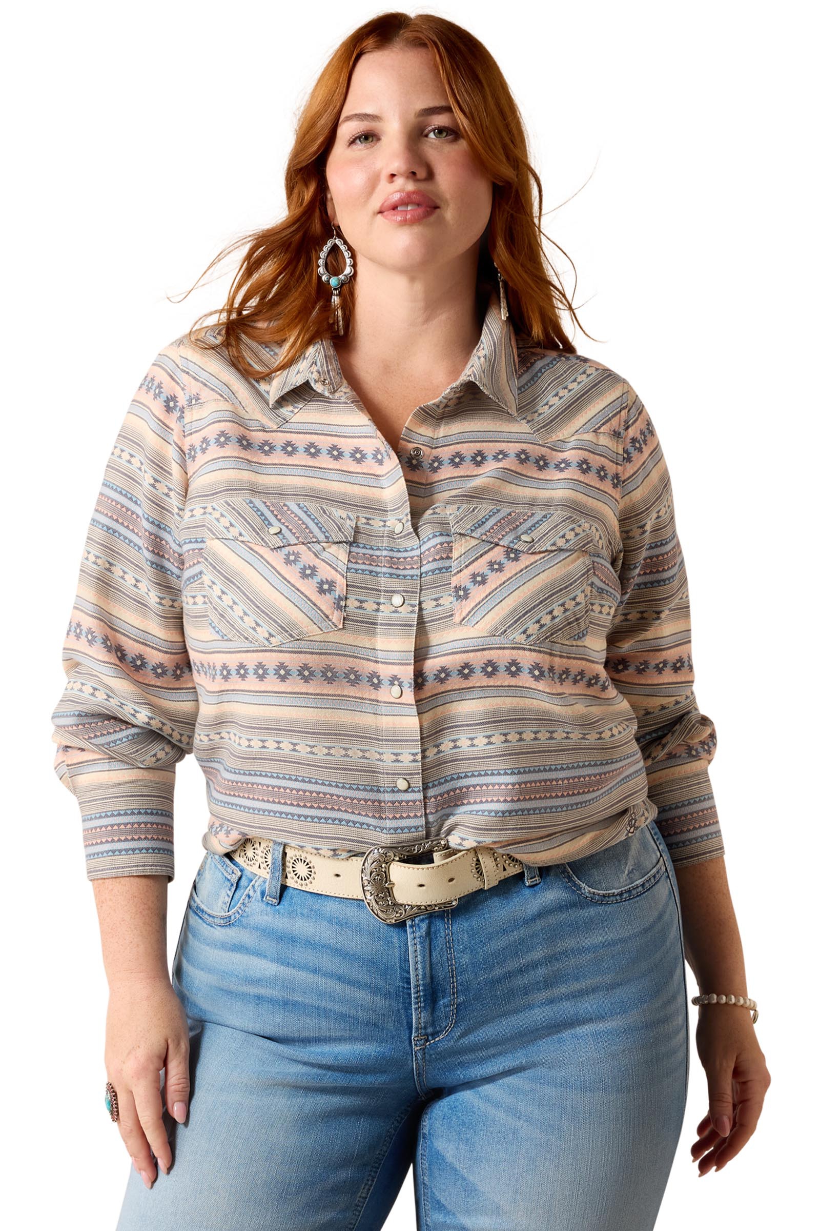 Ariat Donna Arizona camicia western con bottoni a pressione