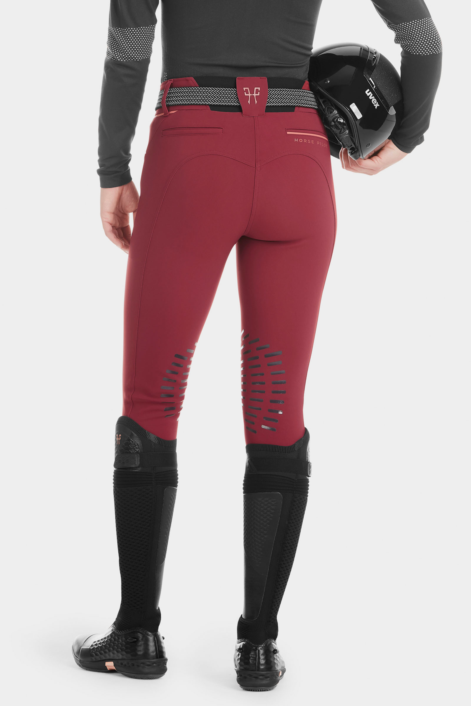 Dark Red Horse Pilot X-Design pantaloni da equitazione donna