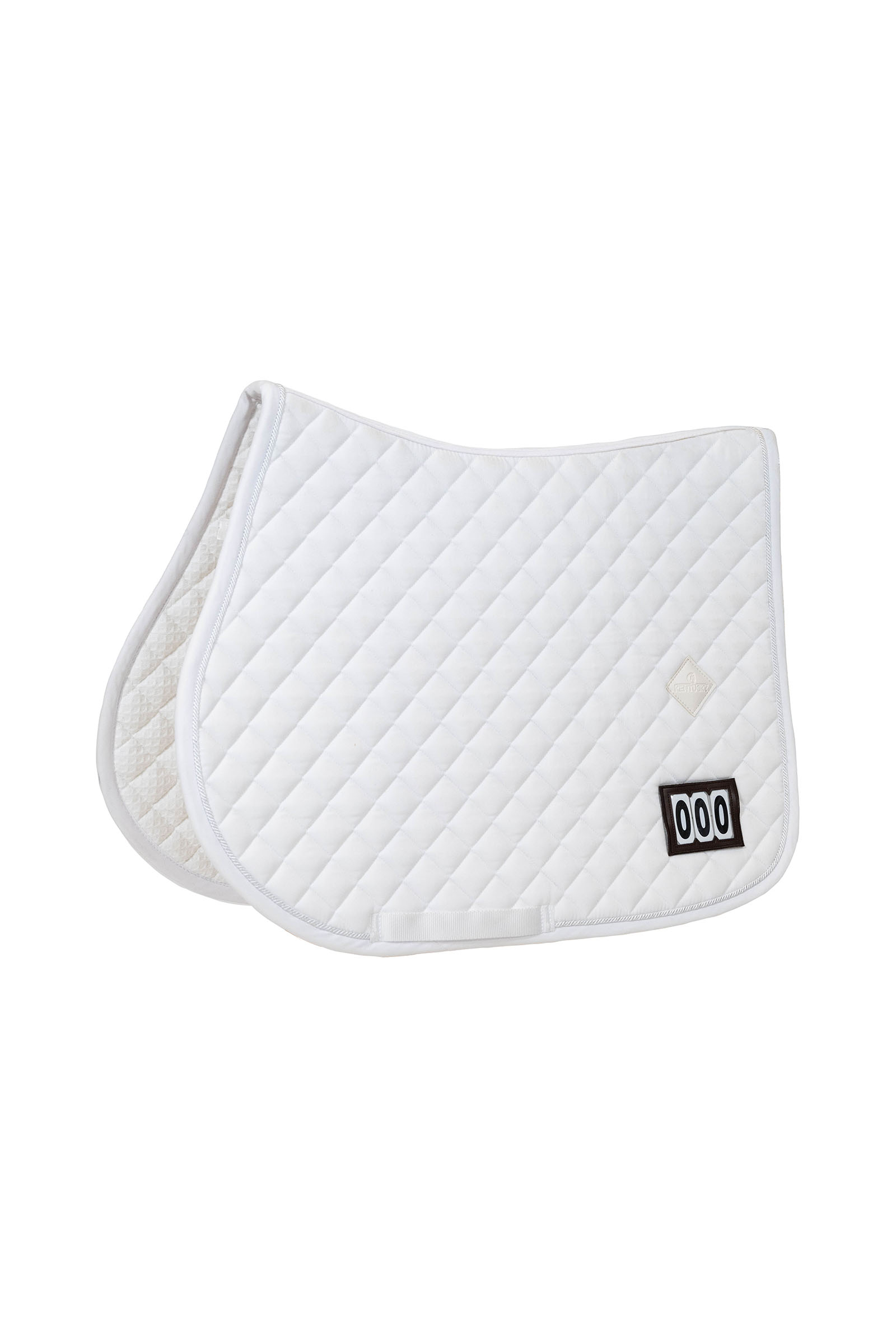 white Kentucky Horsewear Sottosella da salto diamond competition 2 numbers