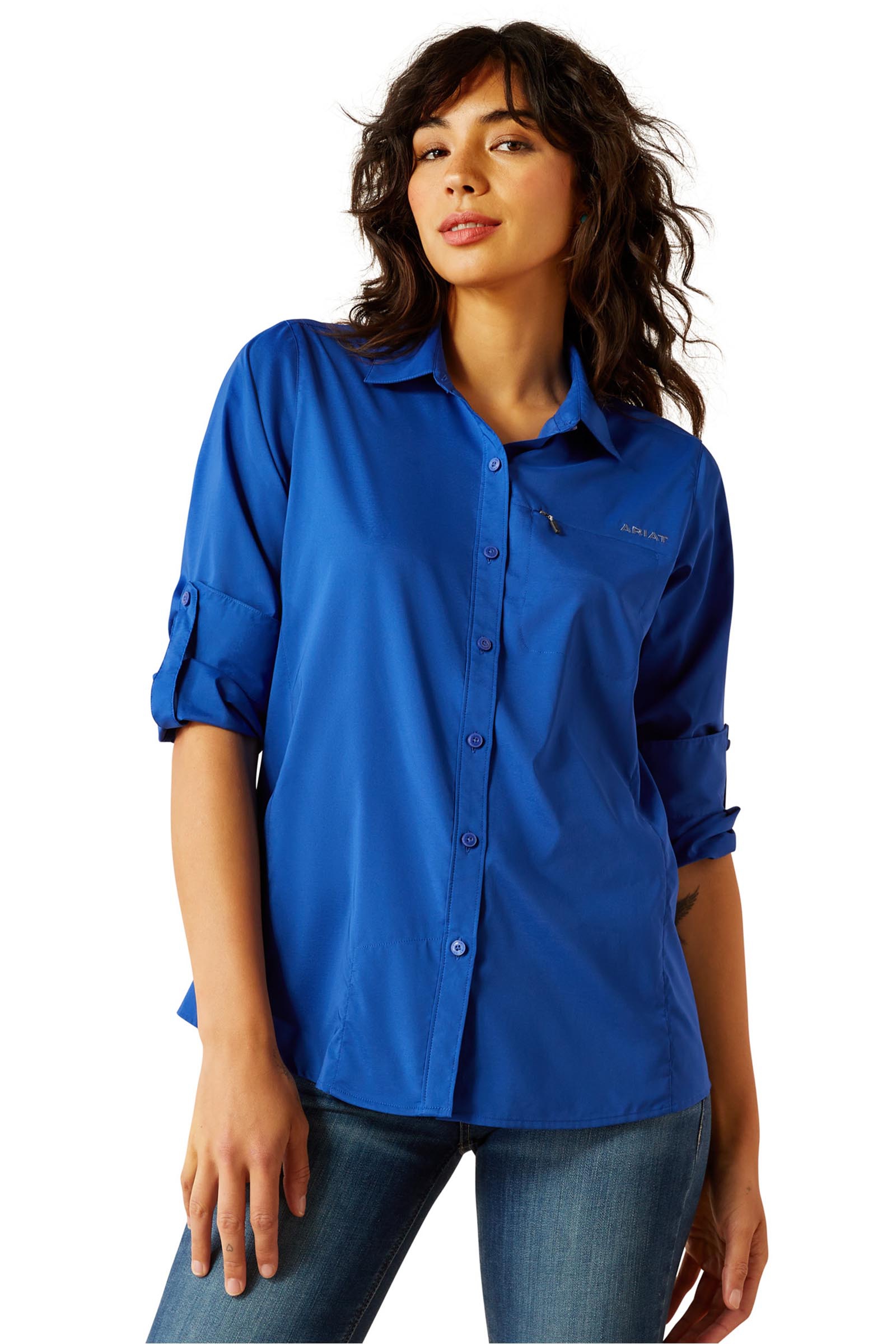 Ariat VentTEK camicia-blusa da donna a maniche lunghe