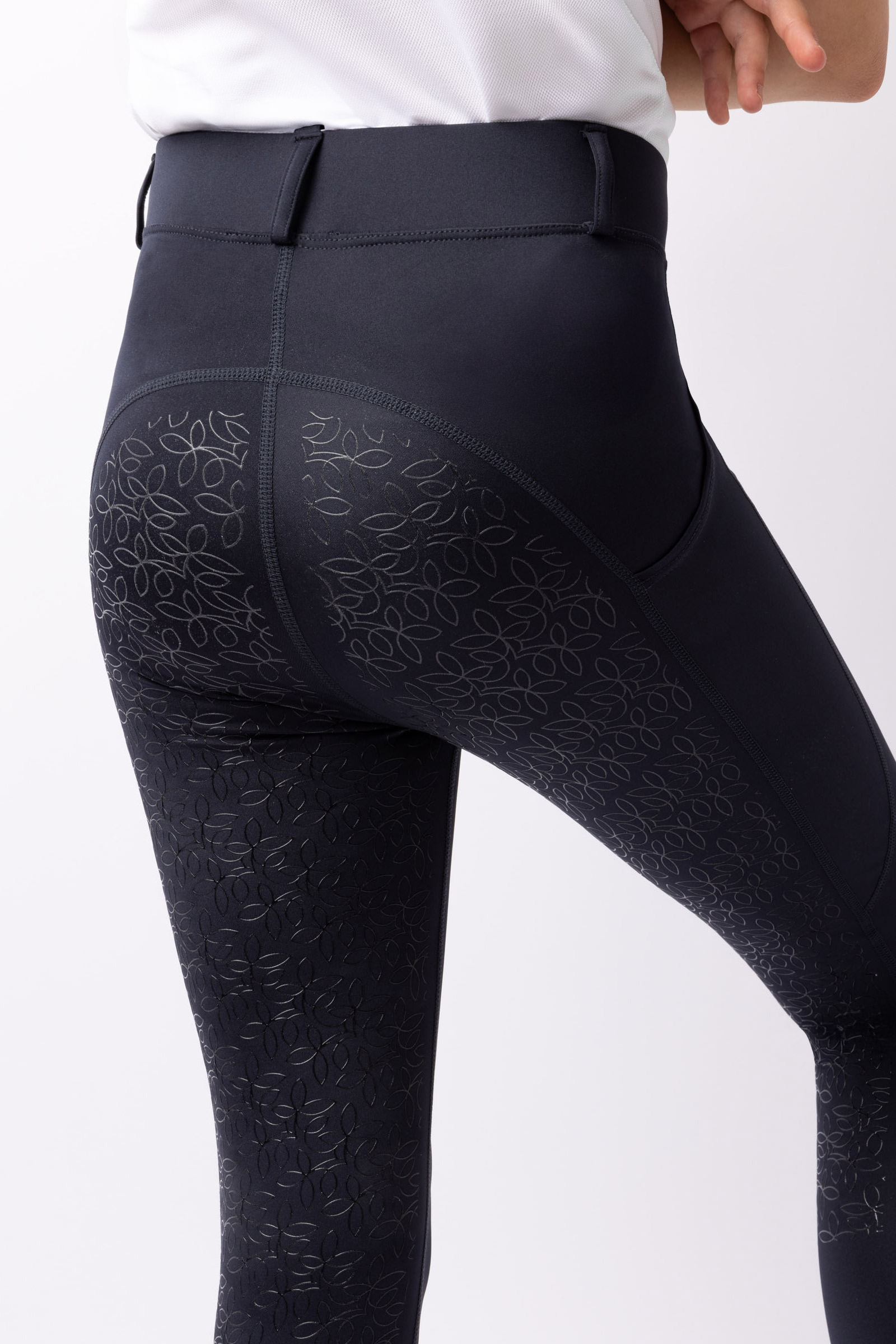 Horze Dea Leggins da equitazione per bambini con sella piena