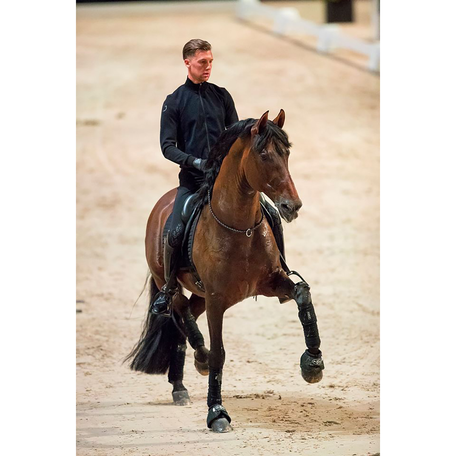 Brown F.R.A. Freedom Riding Articles Kripton Neck Rope (Sistema 1) Pelle intrecciata, 15 mm