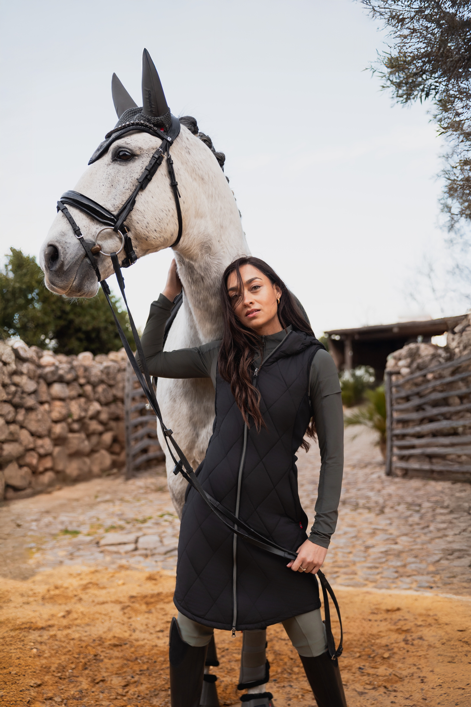 B Vertigo Agnetha gilet lungo imbottito da donna  