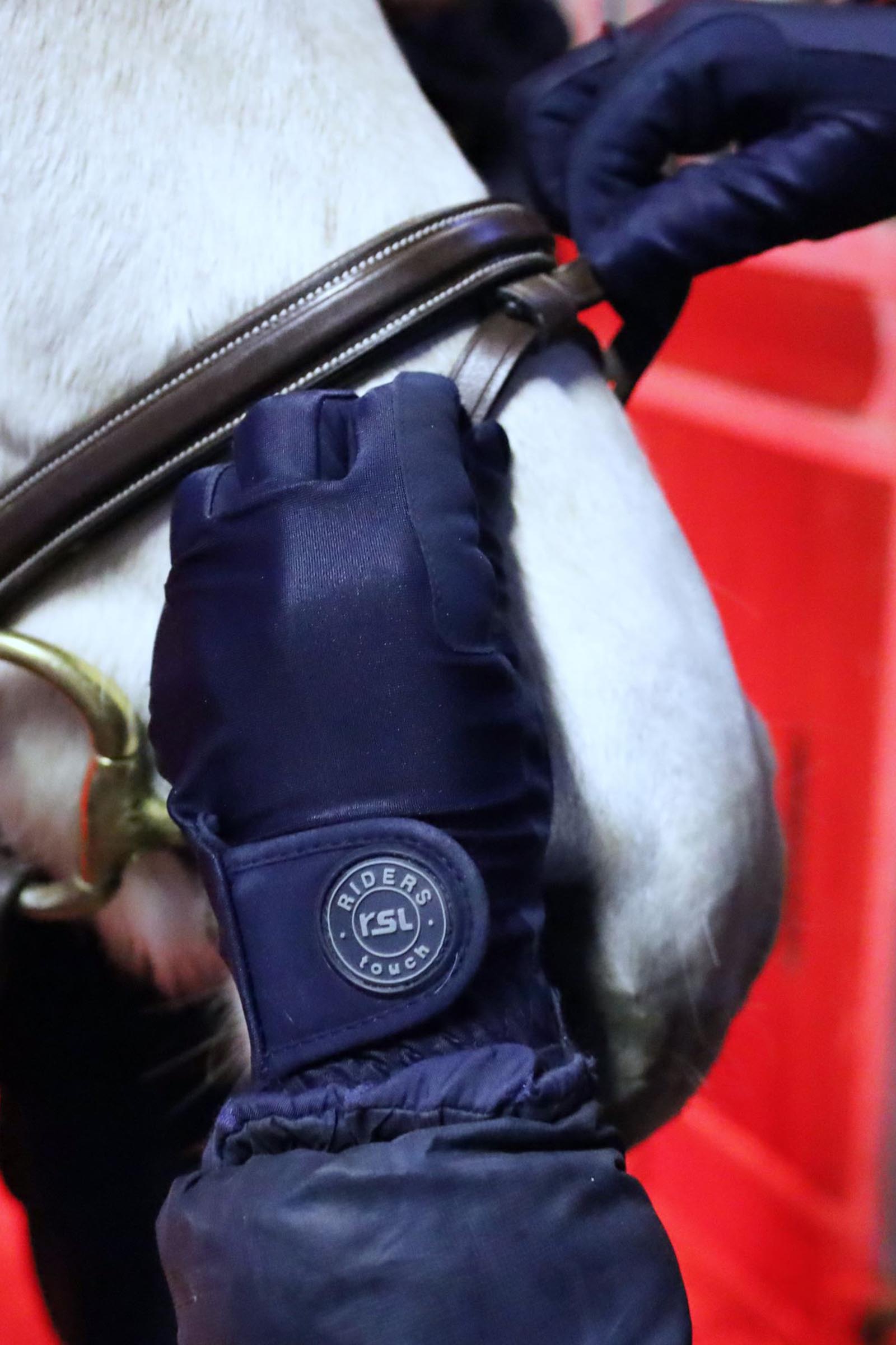 Navy RSL Amalia guanti da equitazione per bambini