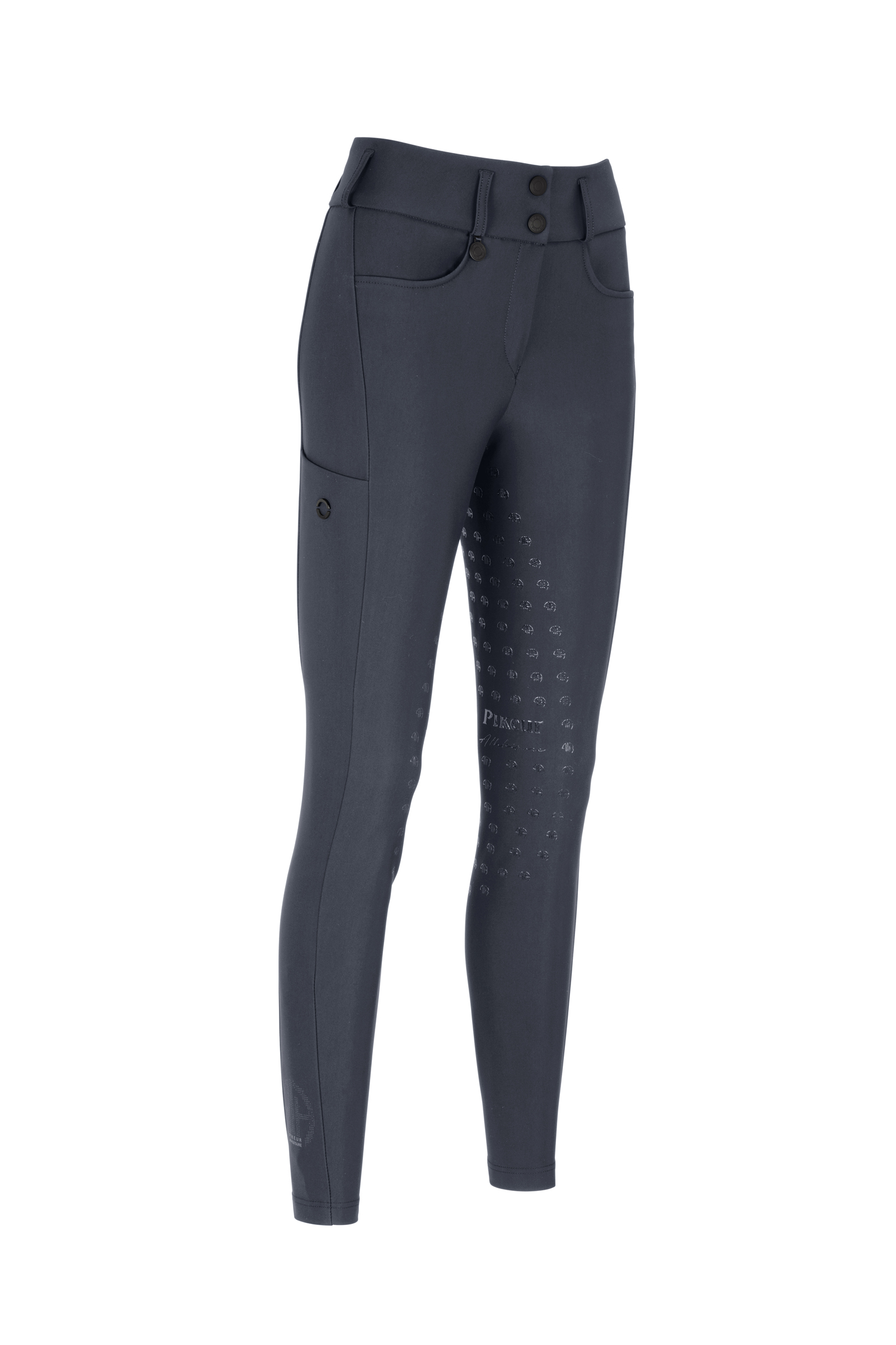 Dark Grey Pikeur Amia Pantaloni da equitazione donna vita media con grip integrale