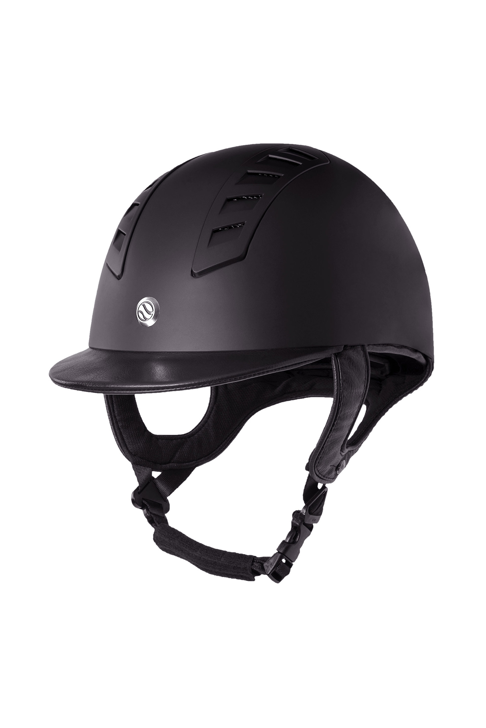 Black Back on Track EQ3 MIPS Casco da equitazione con superficie liscia
