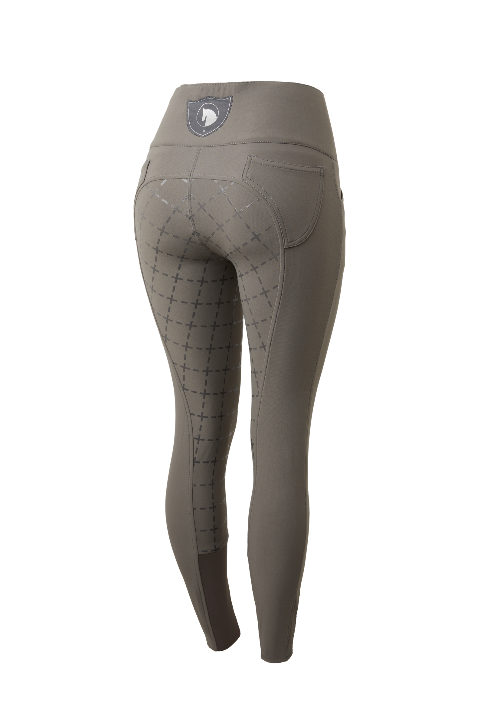 Castle Rock Dark Drey Horze Desiree pantaloni da equitazione donna a vita alta con full seat in silicone