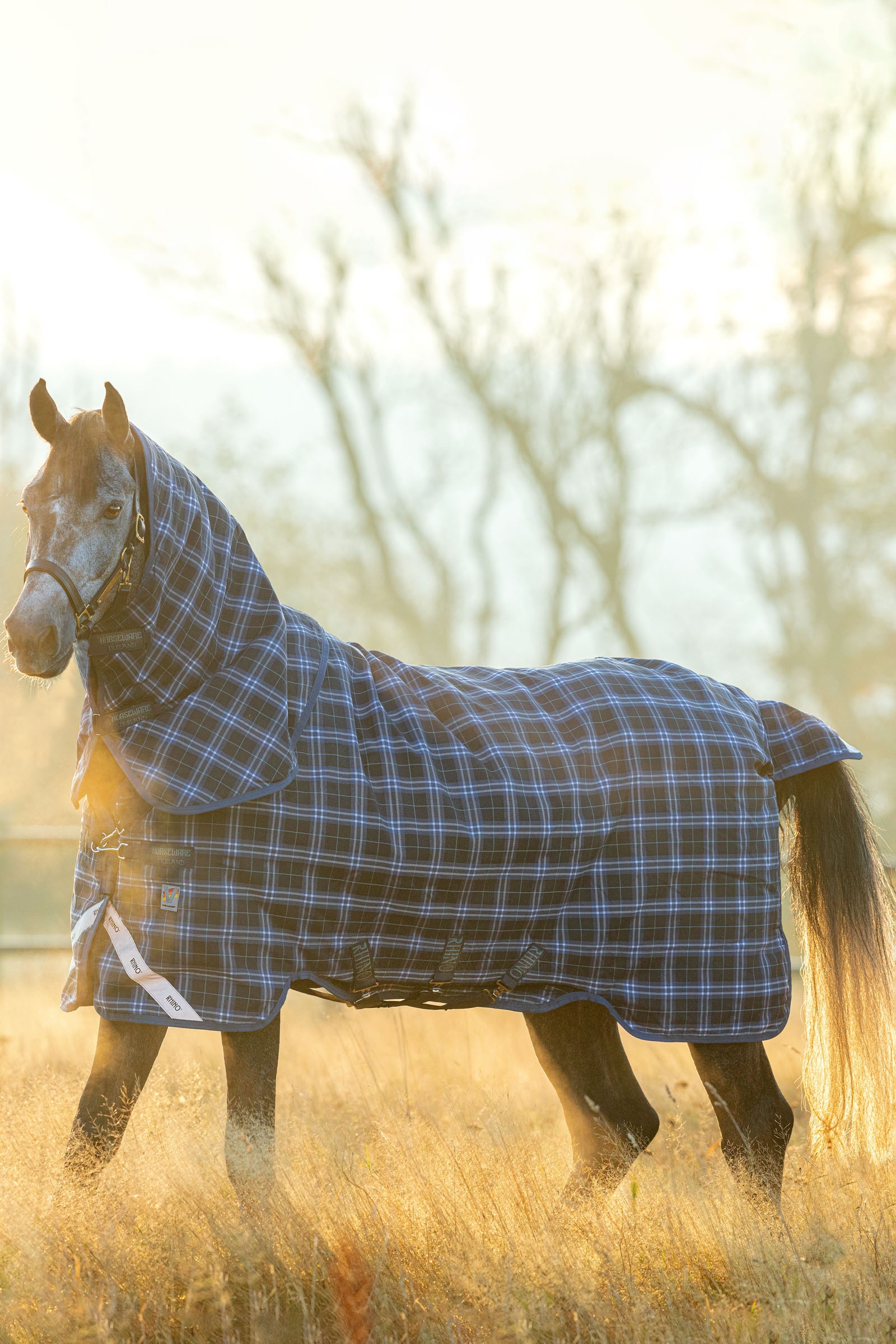 Horseware Rhino Plus Vari-Layer Coperta da turnout con collo rimovibile, 450 gr