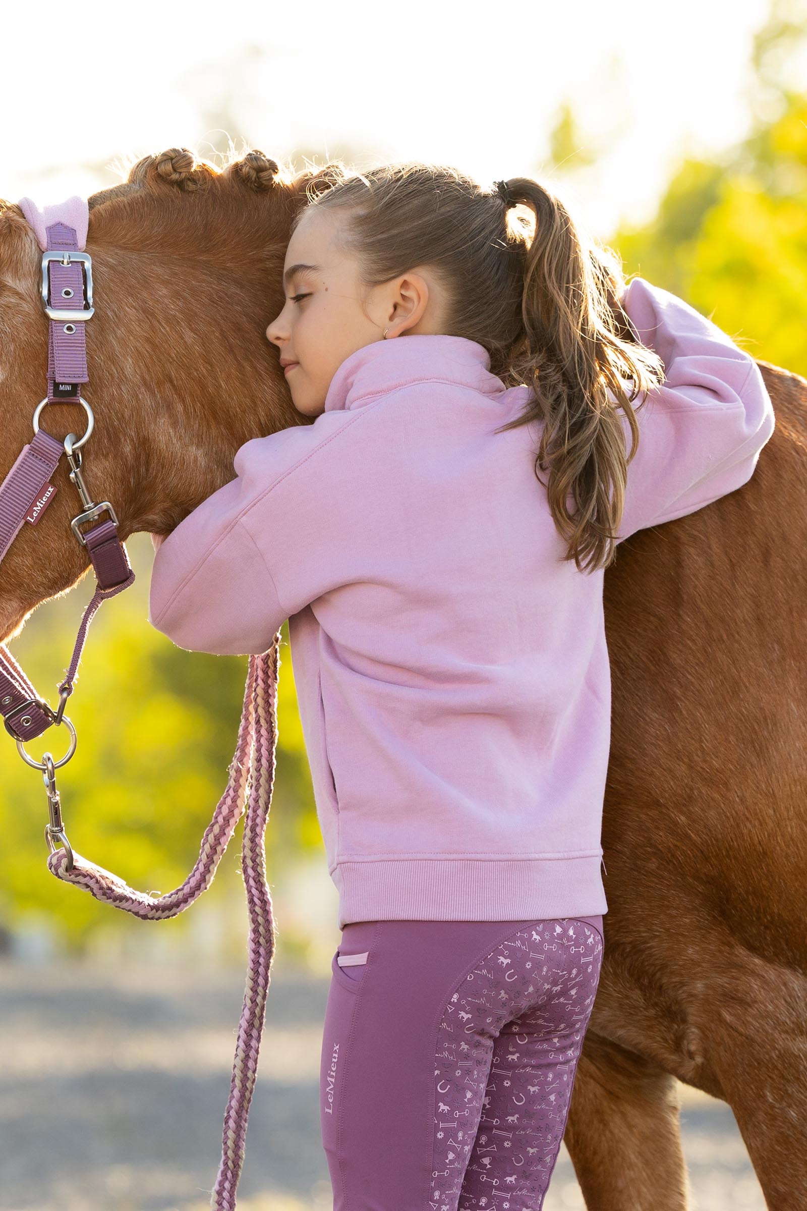 LeMieux Mini Quinn felpa per bambini con zip a quarto