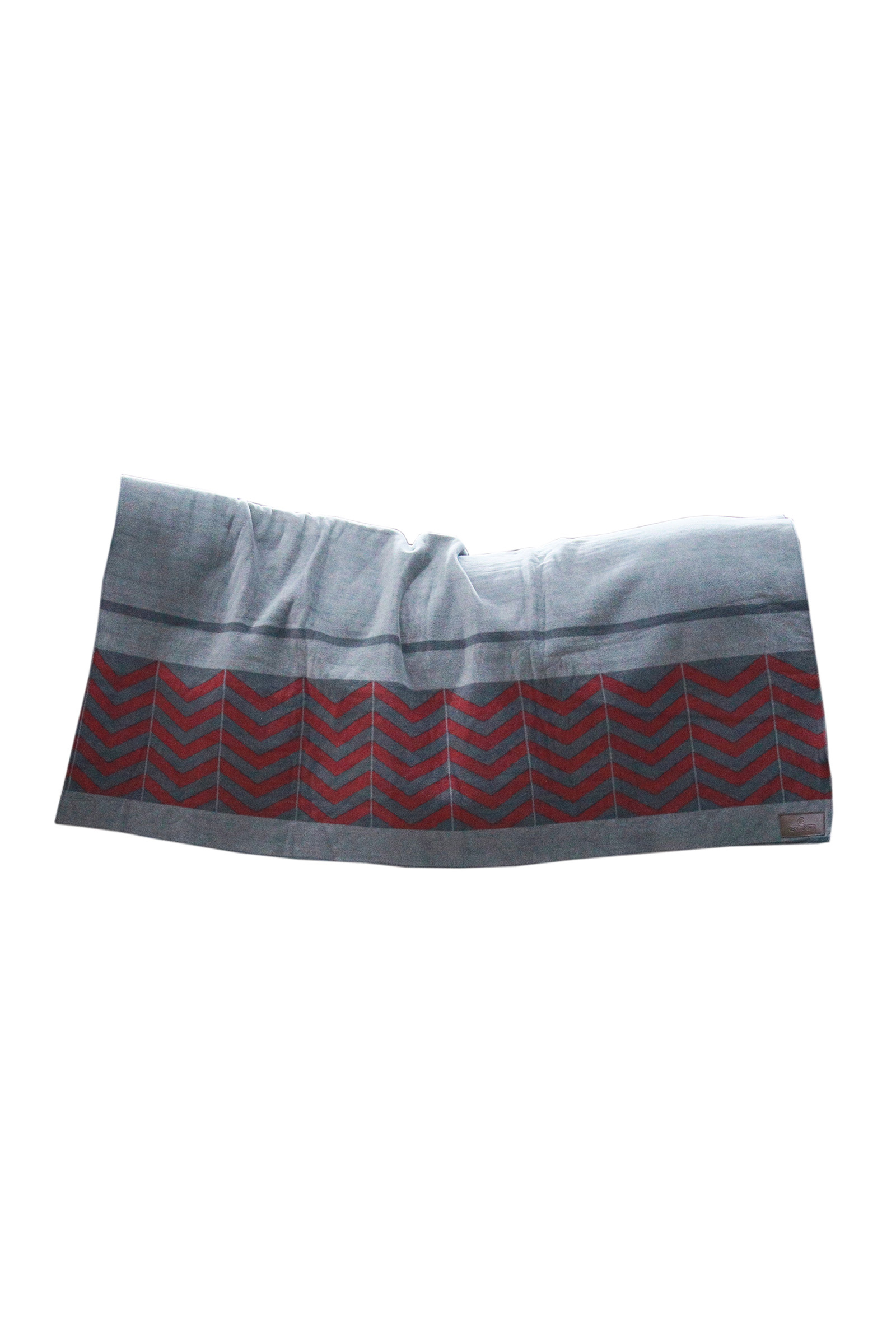 Grey/Dark Red Kentucky Horsewear Coperta in pile pesante