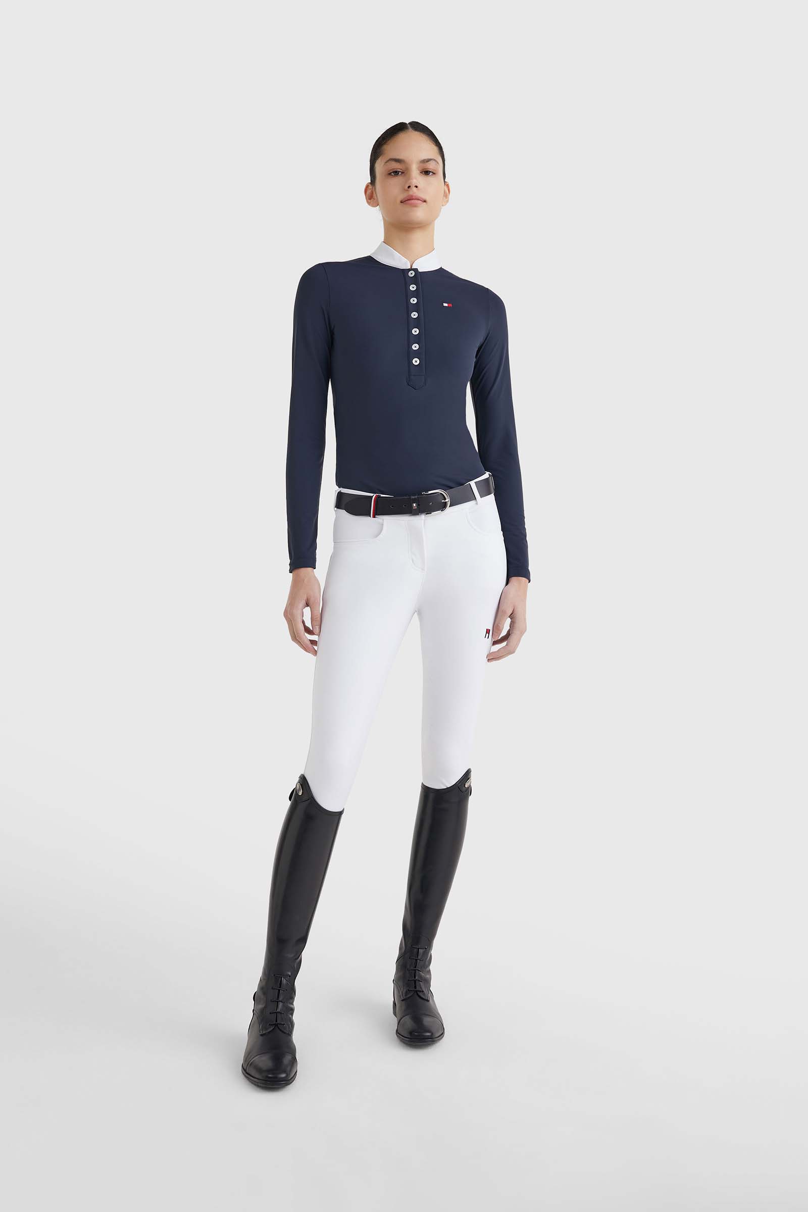 Tommy Hilfiger Equestrian - Camicia da donna a maniche lunghe