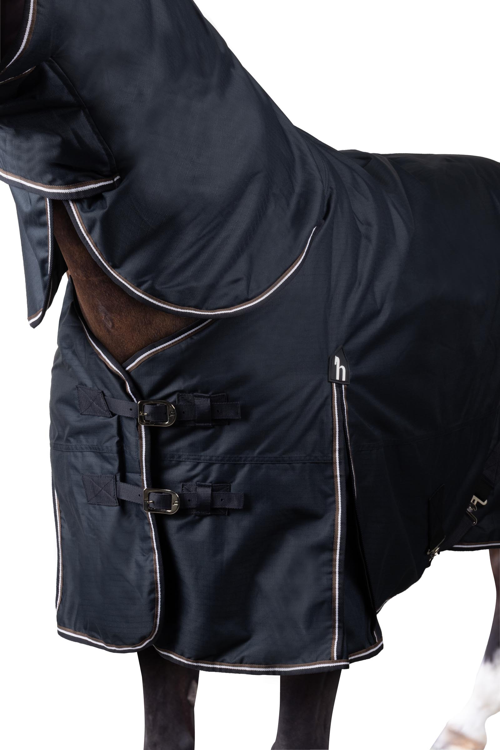 Horze Glasgow Coperta da turnout per pony con collo intero, 300 gr
