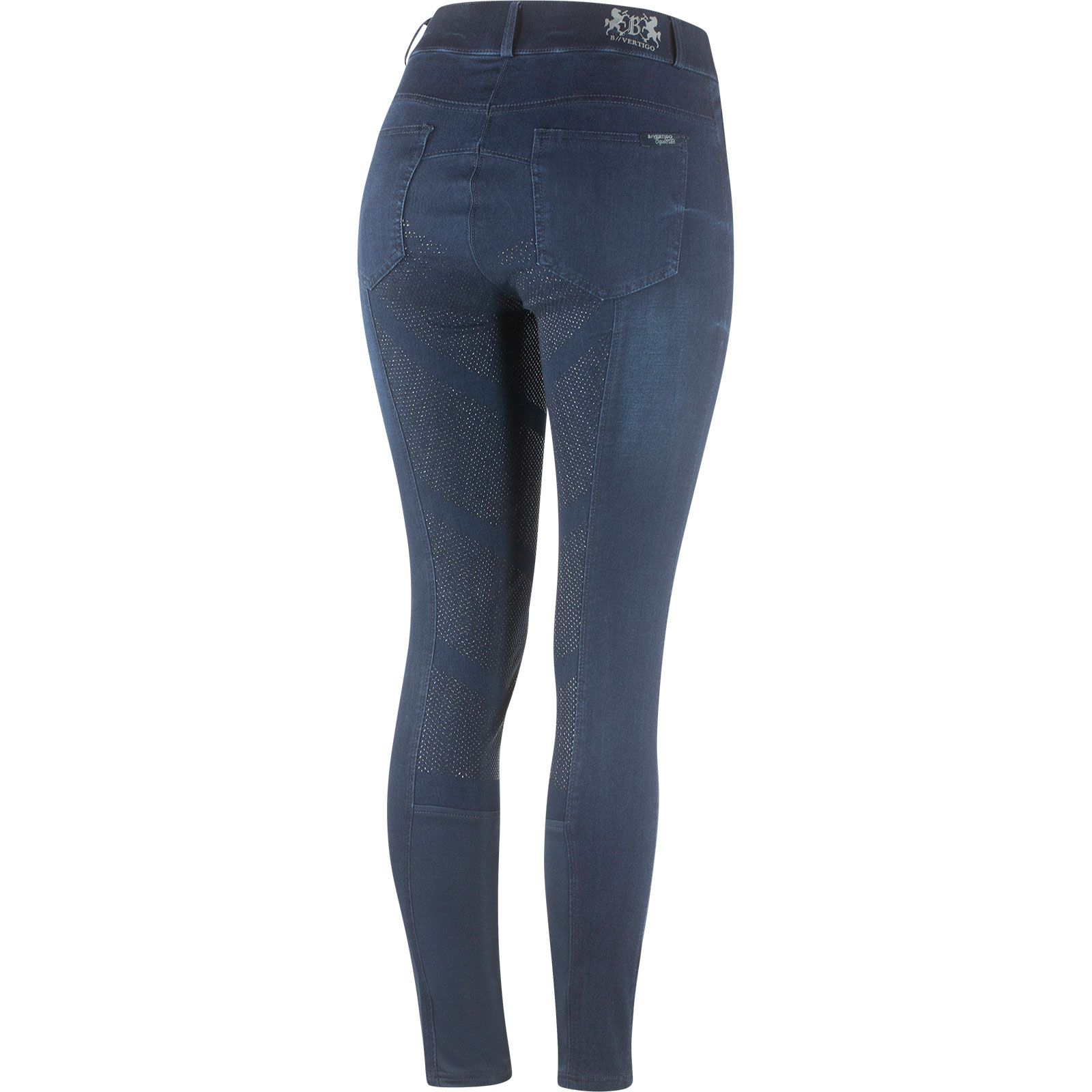 B Vertigo Elle Pantaloni da equitazione in denim da donna con full seat in silicone
