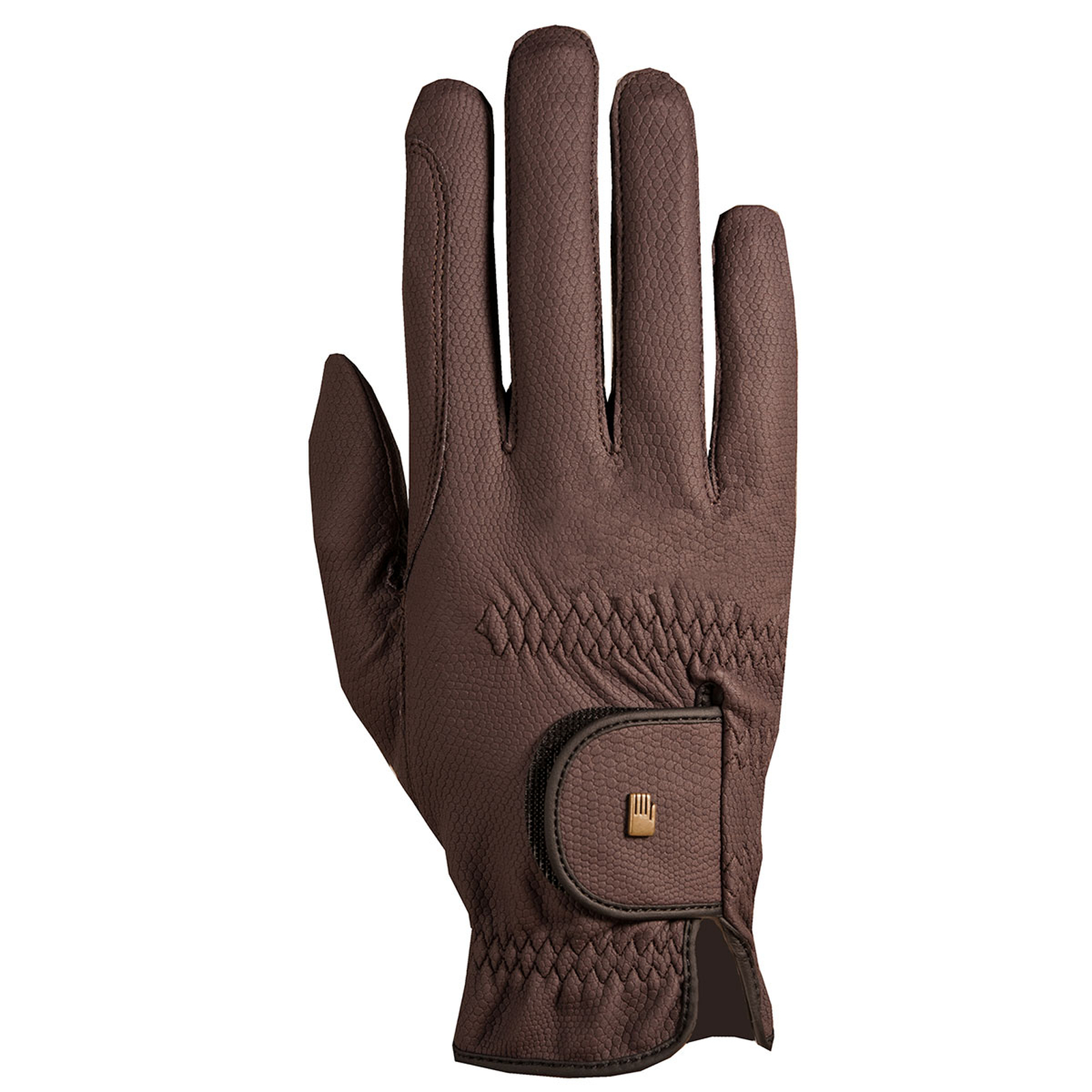Dark Brown Roeck-Grip Guanti invernali da equitazione per bambini