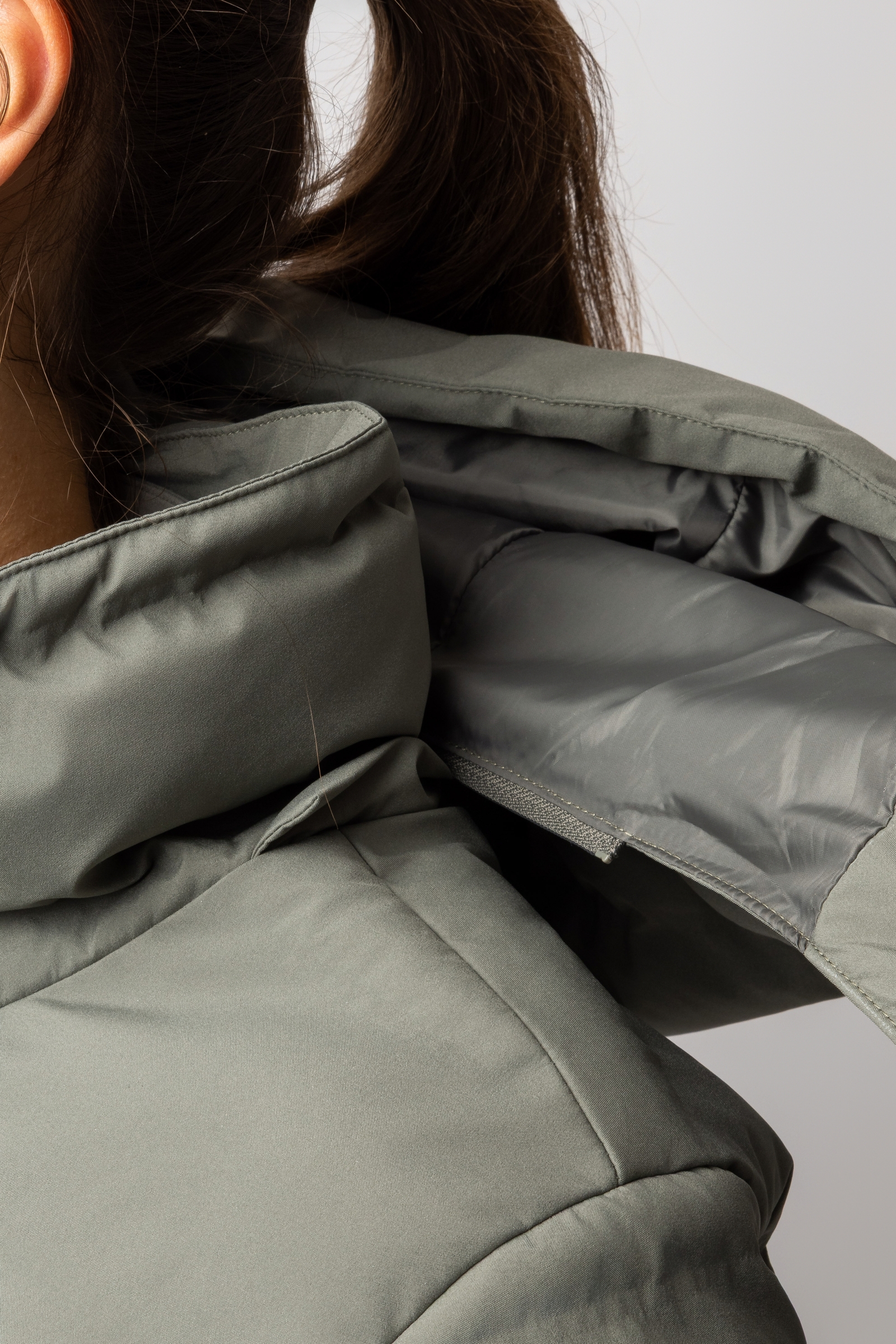 B Vertigo Celeste Giacca parka impermeabile da donna