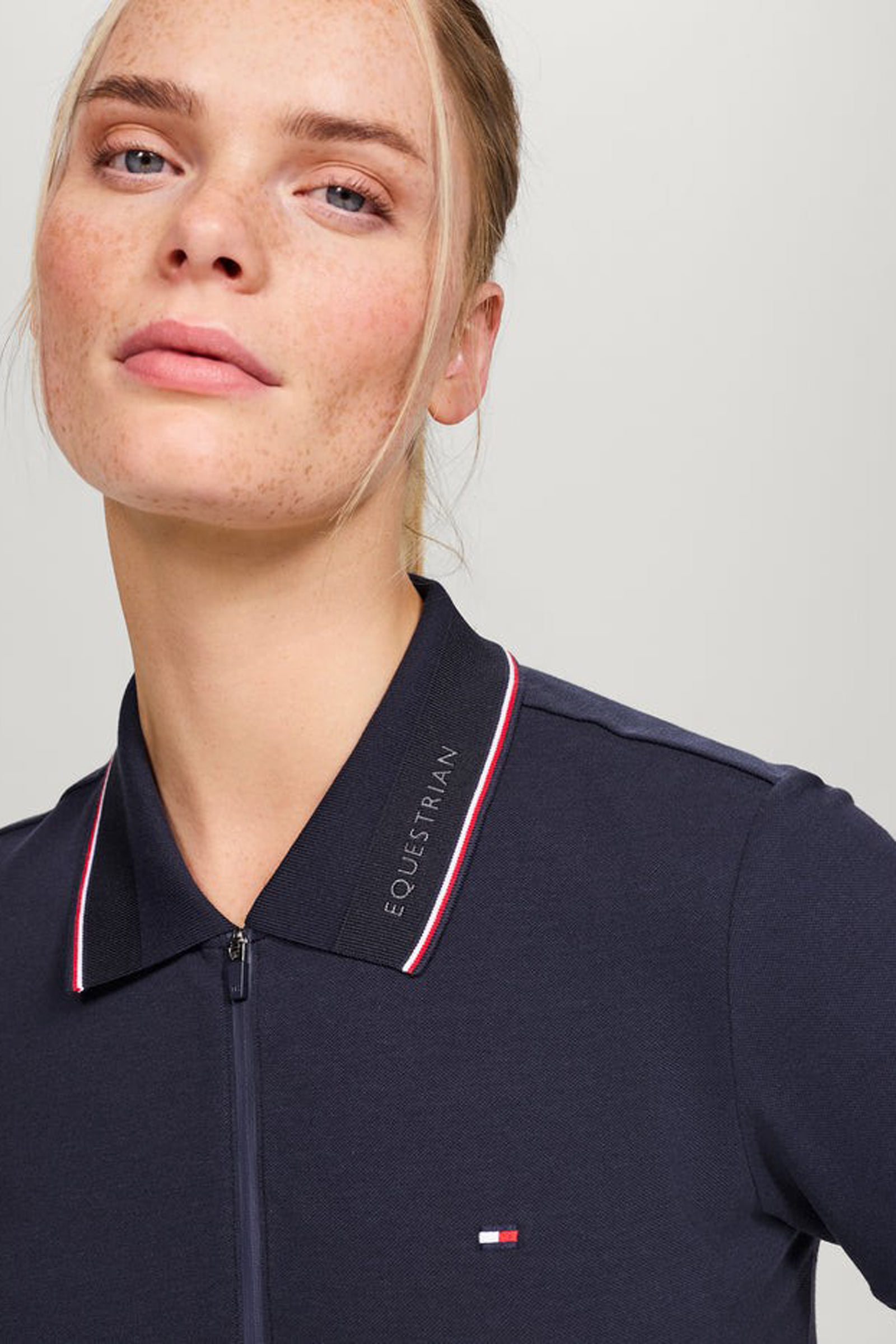 Tommy Hilfiger Equestrian Camden polo da donna con zip