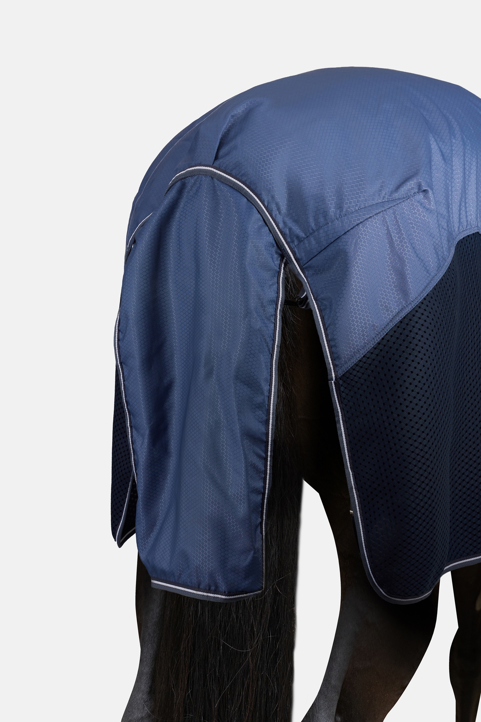 Horze Aircool 3D coperta da paddock antipioggia con collo staccabile