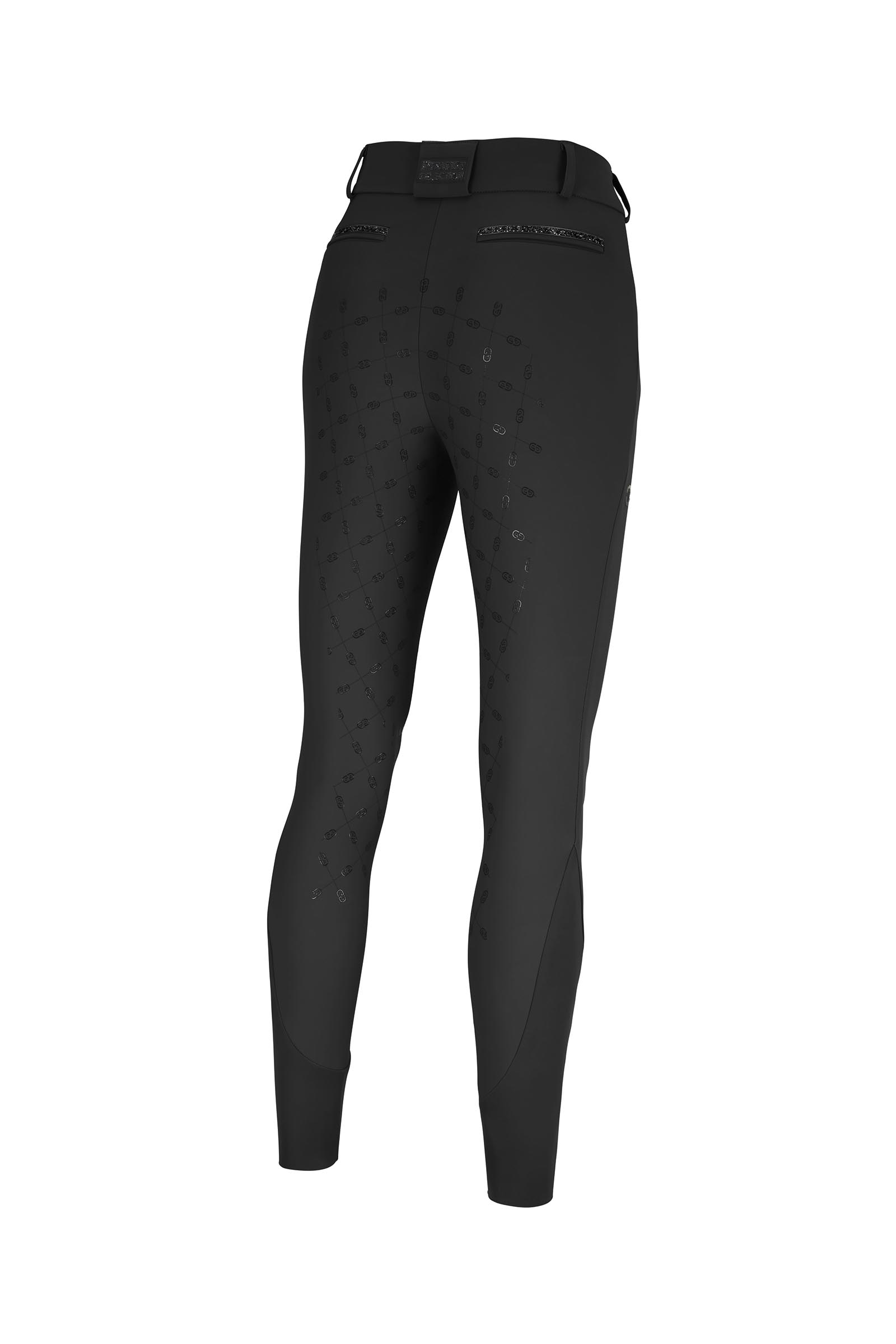 Black Pikeur Ceelina SD pantaloni da equitazione donna a vita alta con full grip