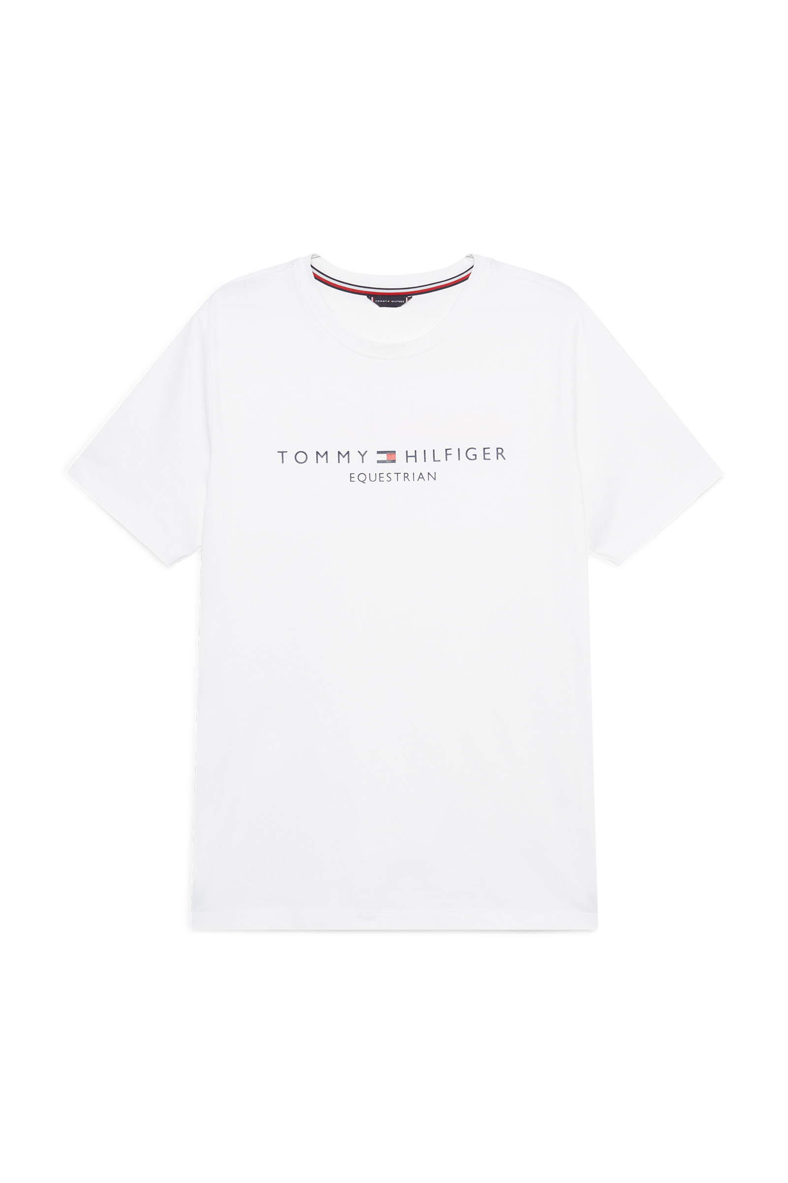 Th Optic White T-shirt con grafica a maniche corte Tommy Hilfiger Equestrian Williamsburg